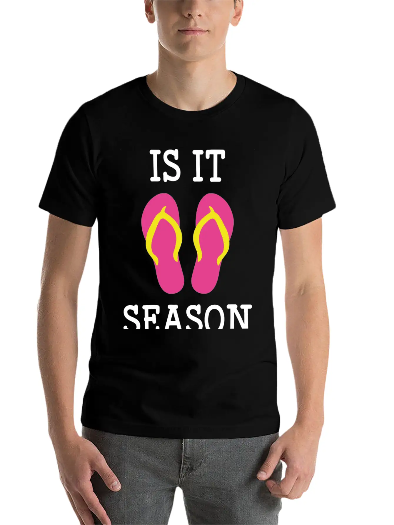 Flip Flop Season Classic Cotton Tee – Unisex Comfort For Any Season