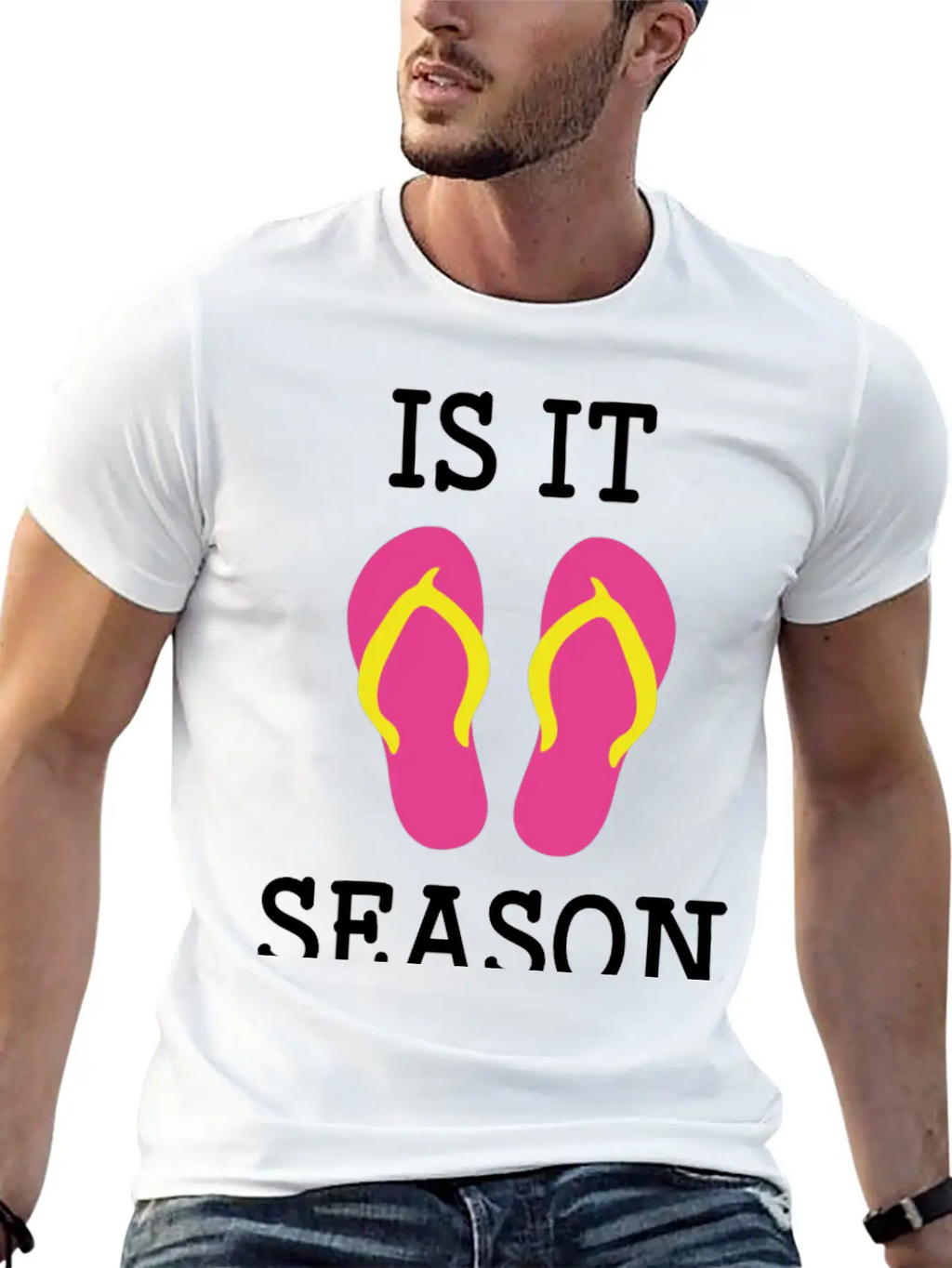 Flip Flop Season Classic Cotton Tee – Unisex Comfort For Any Season