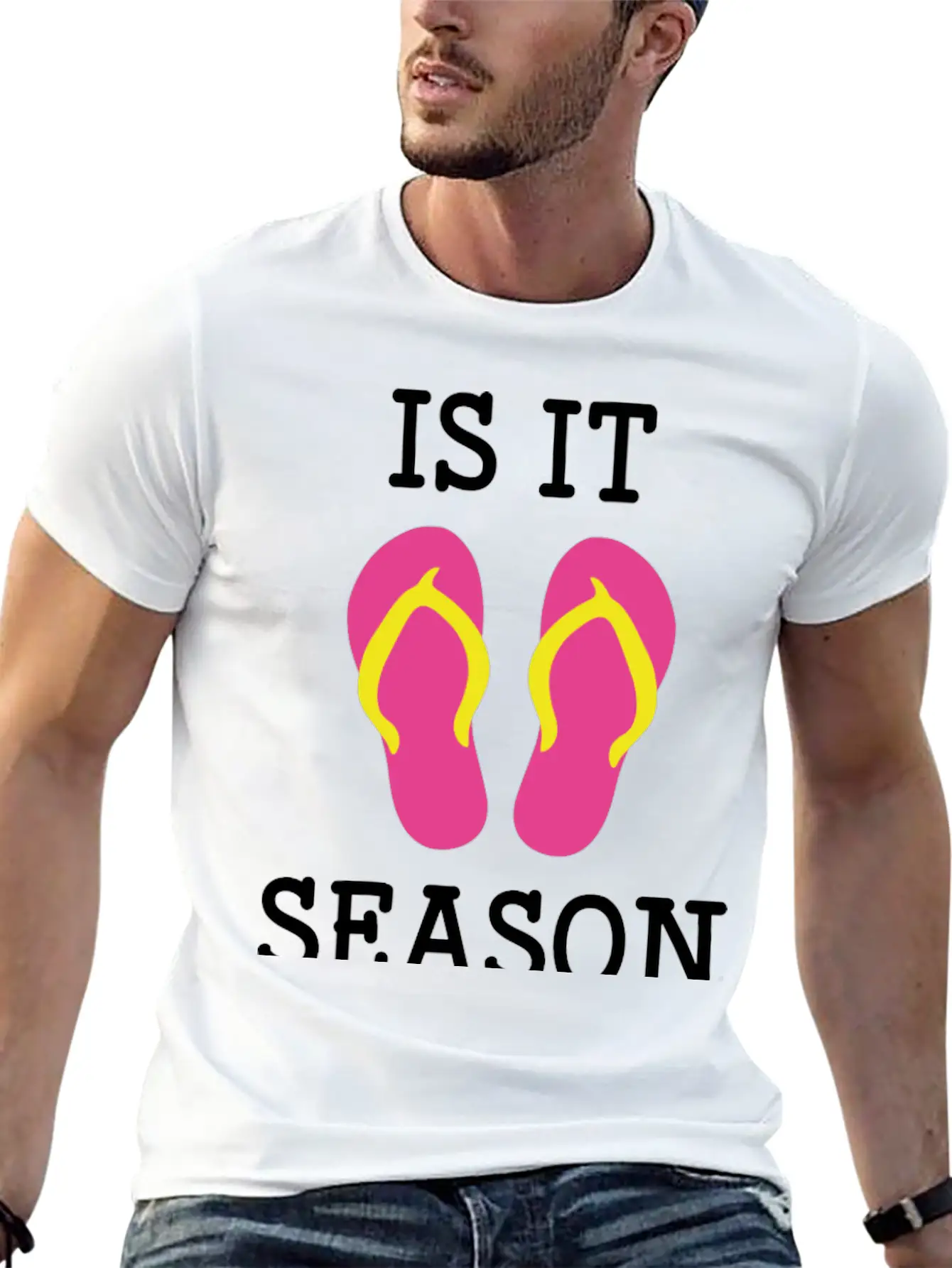 Flip Flop Season Classic Cotton Tee – Unisex Comfort For Any Season