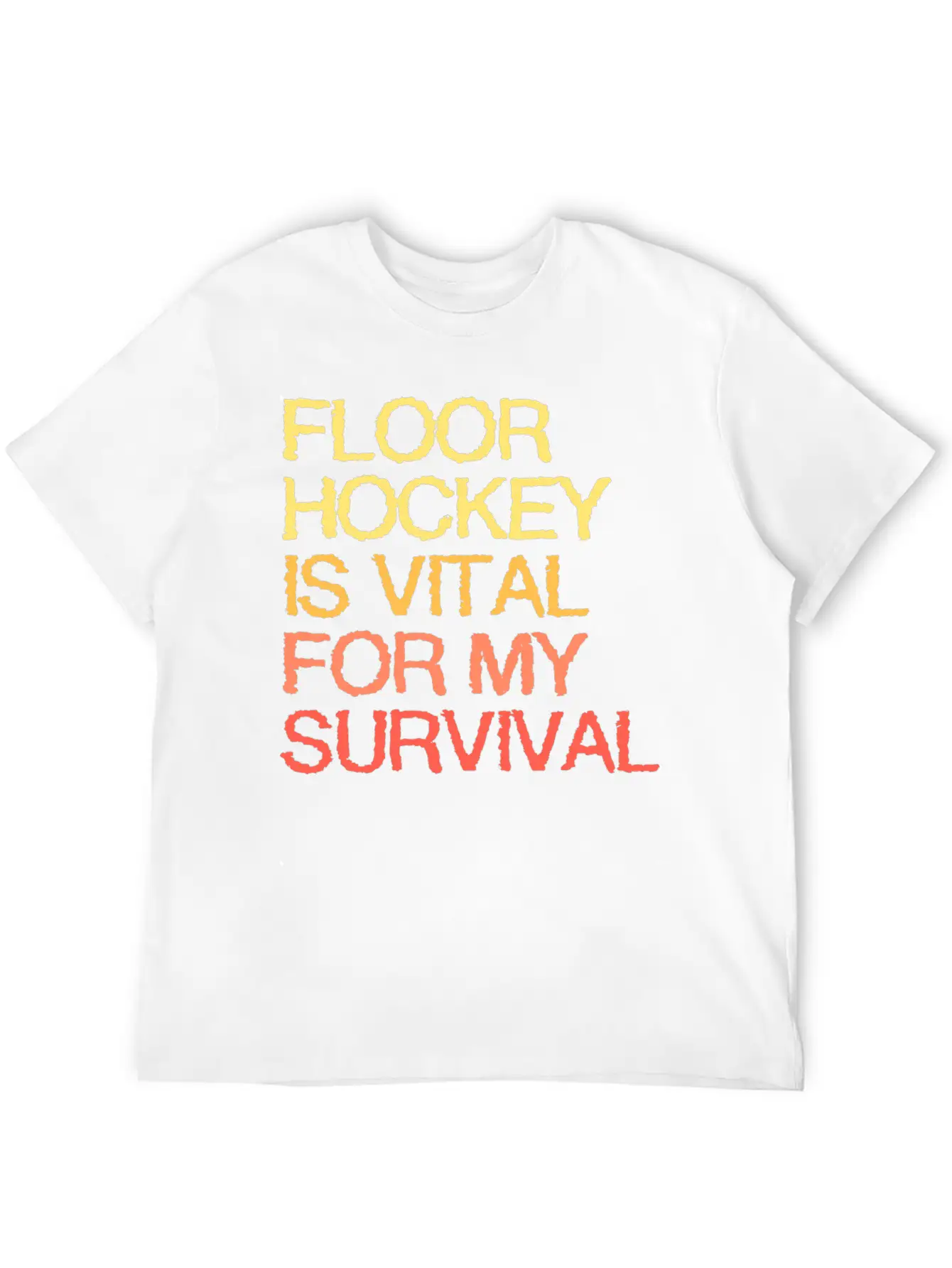 Floor Hockey Is Vital For My Survival Timeless Short Sleeve Tee – Comfy And Minimalist Design