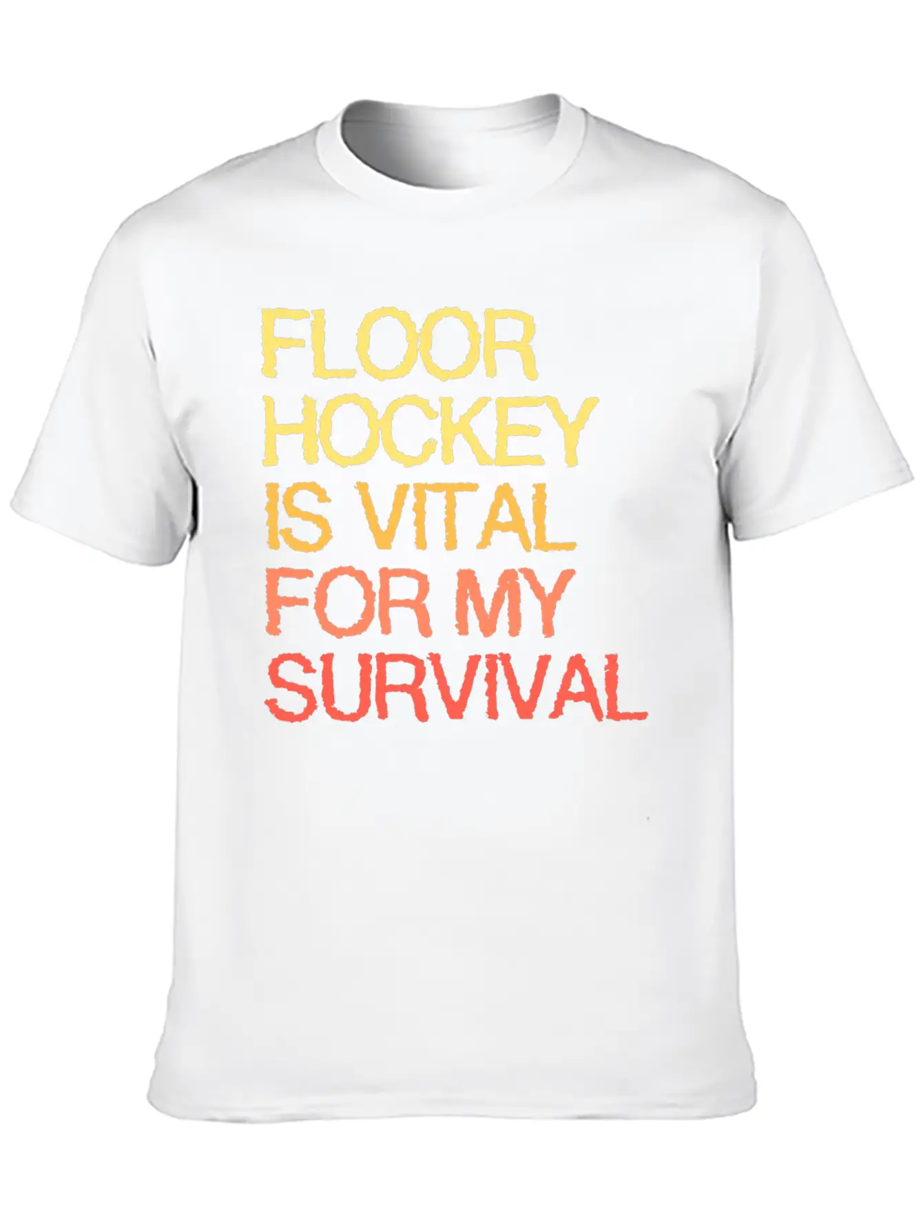 Floor Hockey Is Vital For My Survival Timeless Short Sleeve Tee – Comfy And Minimalist Design