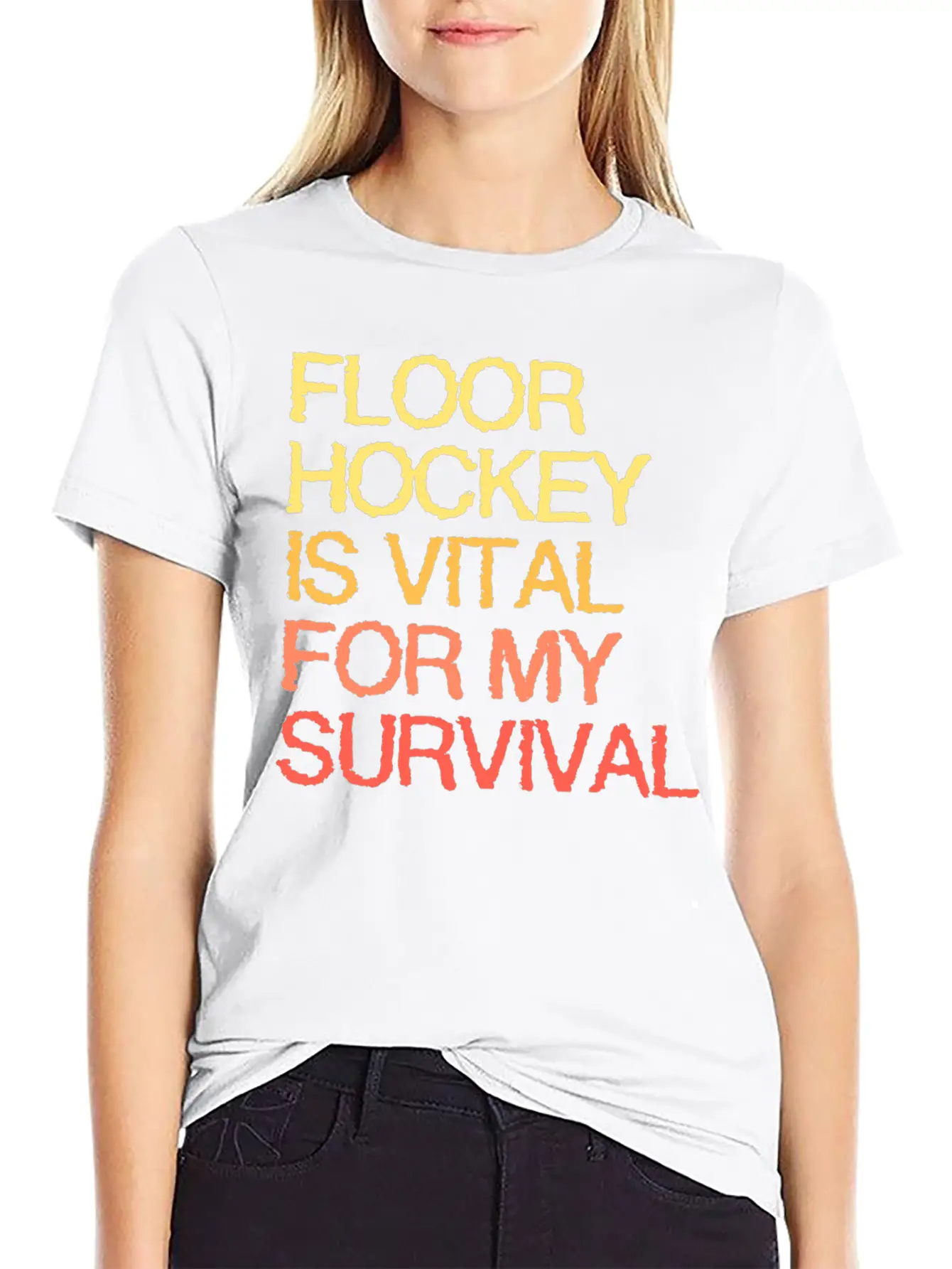 Floor Hockey Is Vital For My Survival Timeless Short Sleeve Tee – Comfy And Minimalist Design