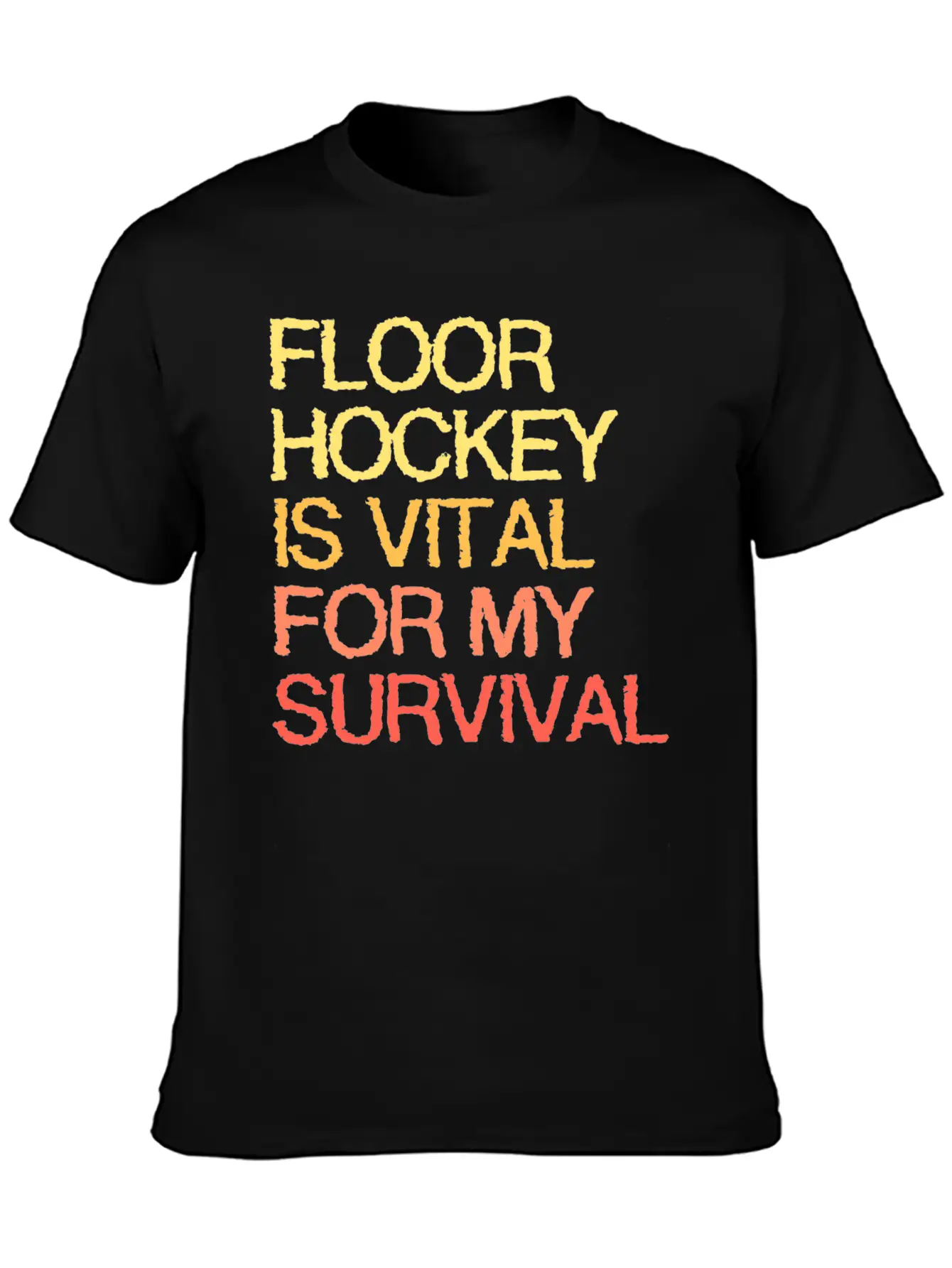 Floor Hockey Is Vital For My Survival Timeless Short Sleeve Tee – Comfy And Minimalist Design