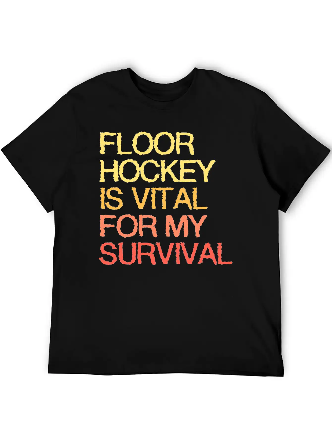 Floor Hockey Is Vital For My Survival Timeless Short Sleeve Tee – Comfy And Minimalist Design