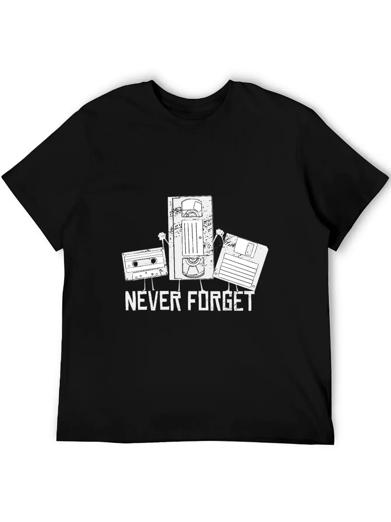 Floppy Disc Never Forget Video Cassette Friends Breathable Graphic T-Shirt – Perfect For Casual Days