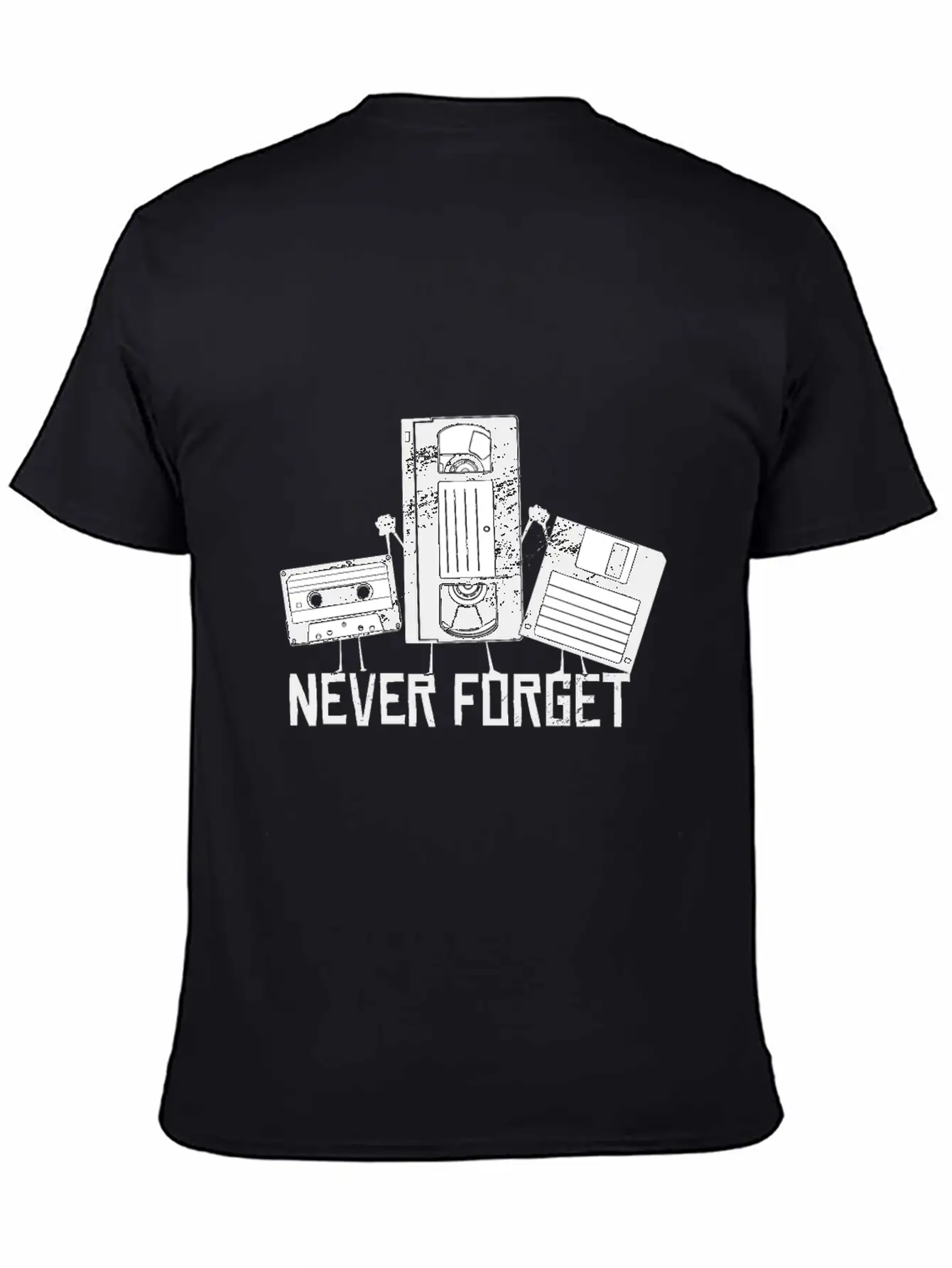 Floppy Disc Never Forget Video Cassette Friends Breathable Graphic T-Shirt – Perfect For Casual Days