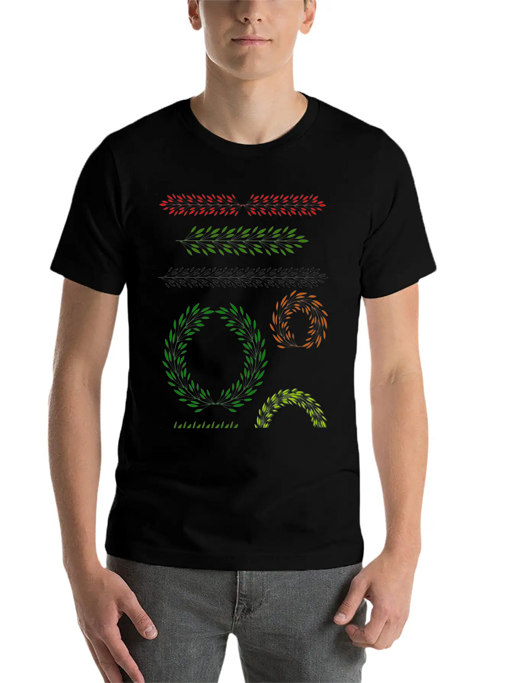 Floral Elements 1 Relaxed Everyday Tee – Lightweight And Durable Cotton