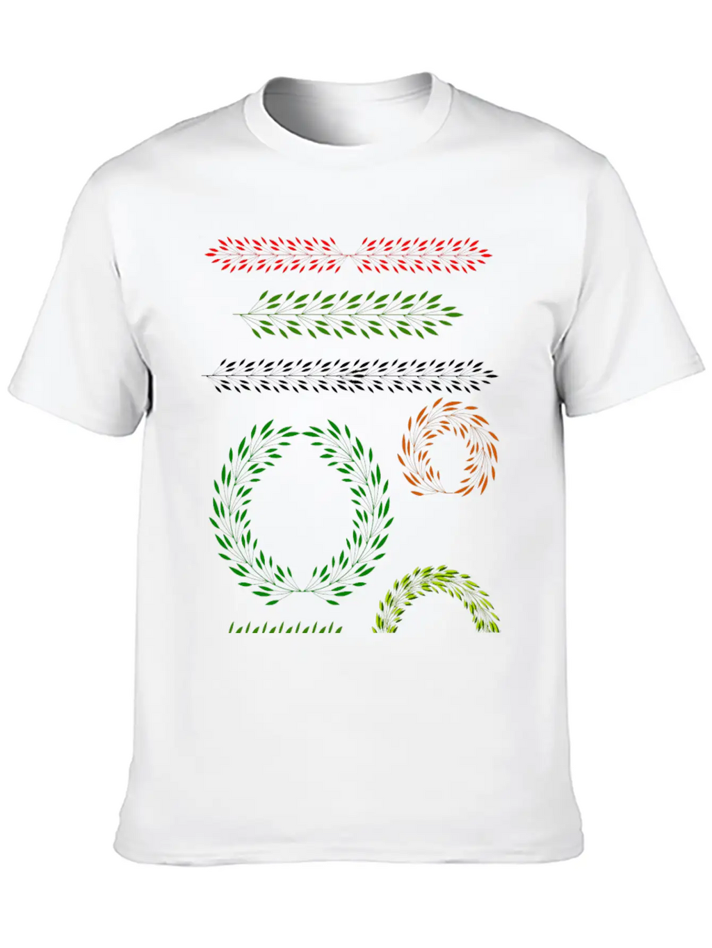 Floral Elements 1 Relaxed Everyday Tee – Lightweight And Durable Cotton