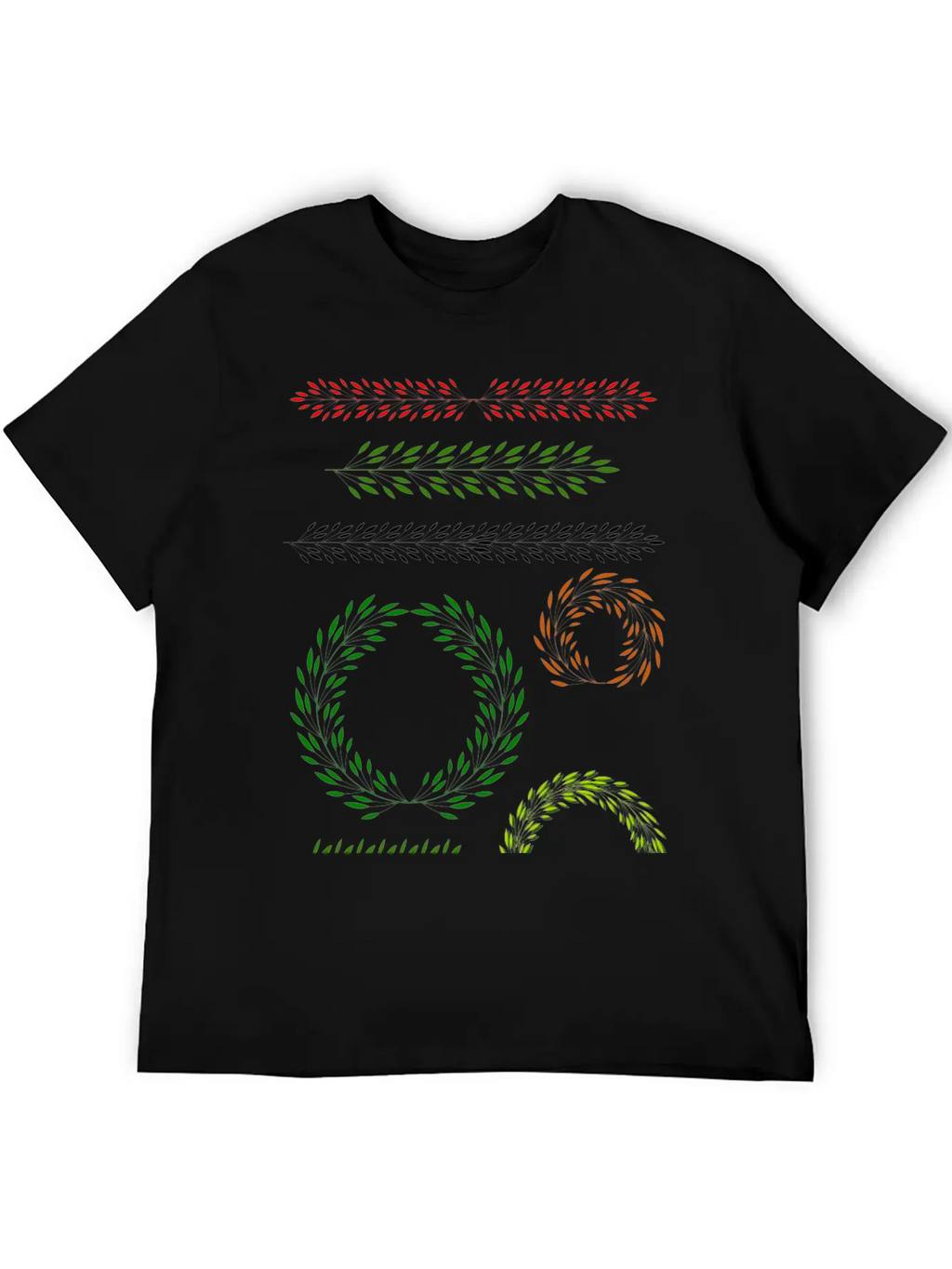Floral Elements 1 Relaxed Everyday Tee – Lightweight And Durable Cotton