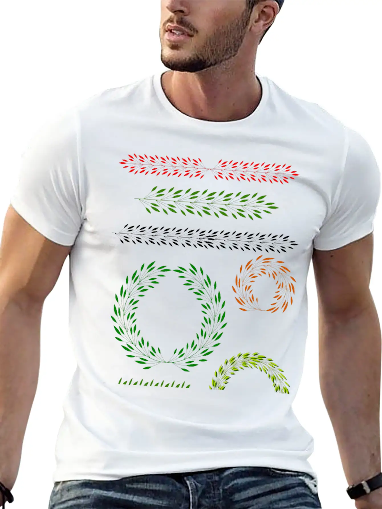Floral Elements 1 Relaxed Everyday Tee – Lightweight And Durable Cotton