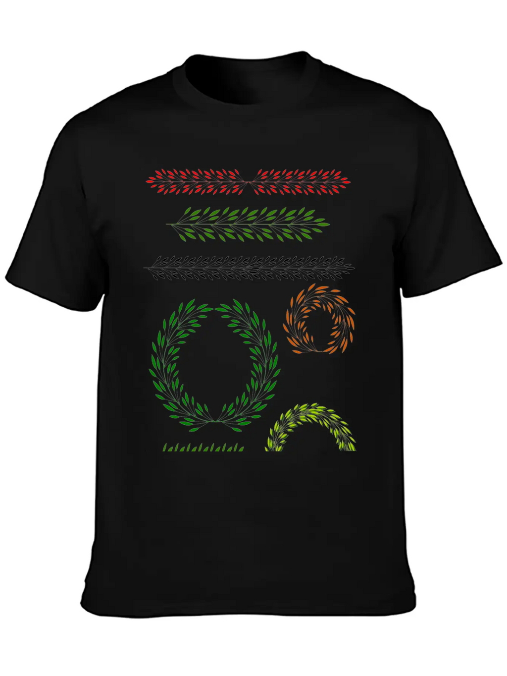 Floral Elements 1 Relaxed Everyday Tee – Lightweight And Durable Cotton