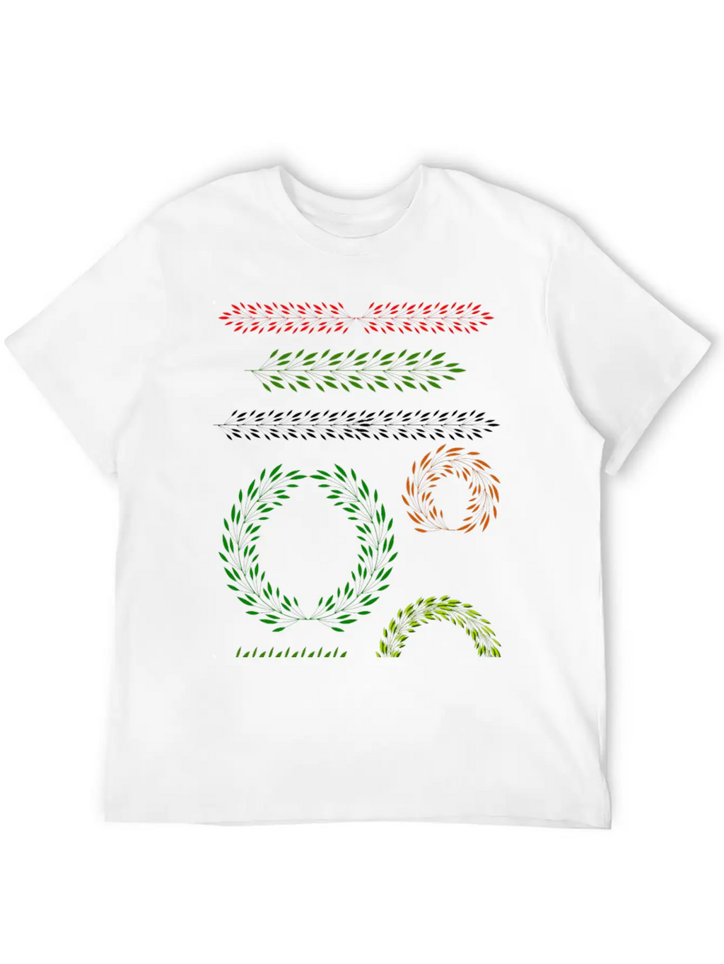 Floral Elements 1 Relaxed Everyday Tee – Lightweight And Durable Cotton
