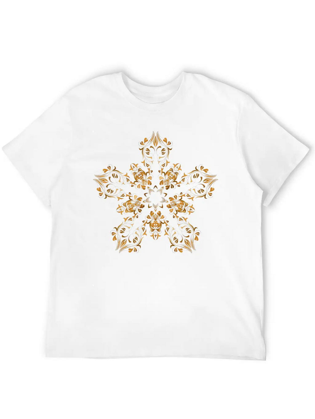 Floral Flourish Design 14 Basic Graphic T-Shirt – Daily Comfort In Soft Cotton