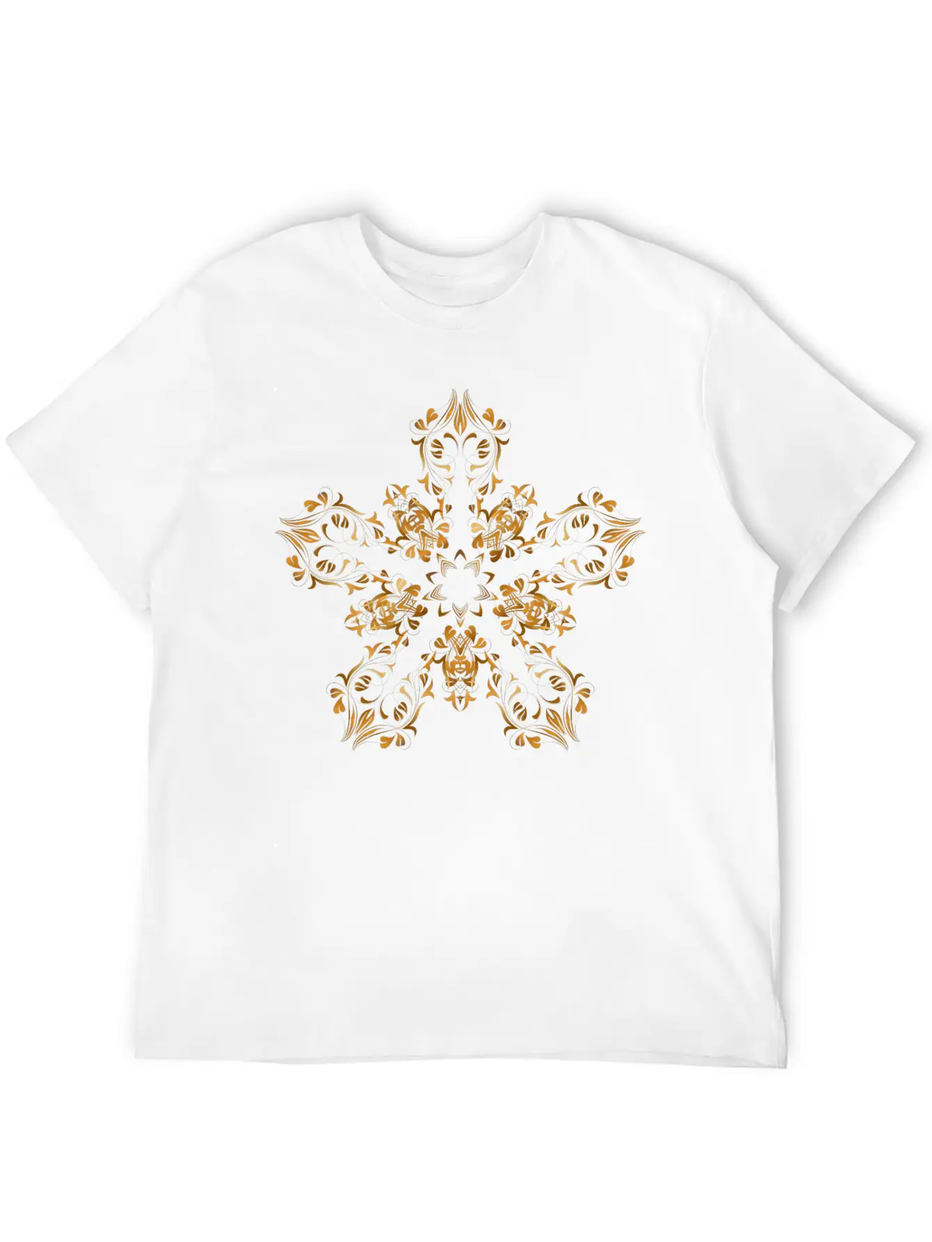 Floral Flourish Design 14 Basic Graphic T-Shirt – Daily Comfort In Soft Cotton