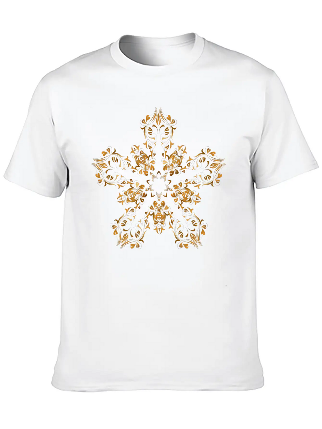 Floral Flourish Design 14 Basic Graphic T-Shirt – Daily Comfort In Soft Cotton