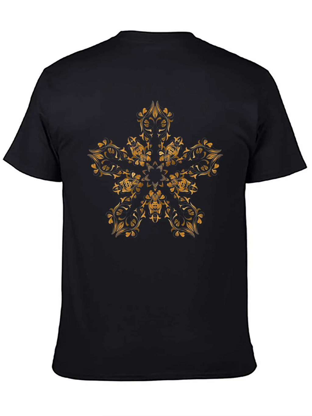 Floral Flourish Design 14 Basic Graphic T-Shirt – Daily Comfort In Soft Cotton