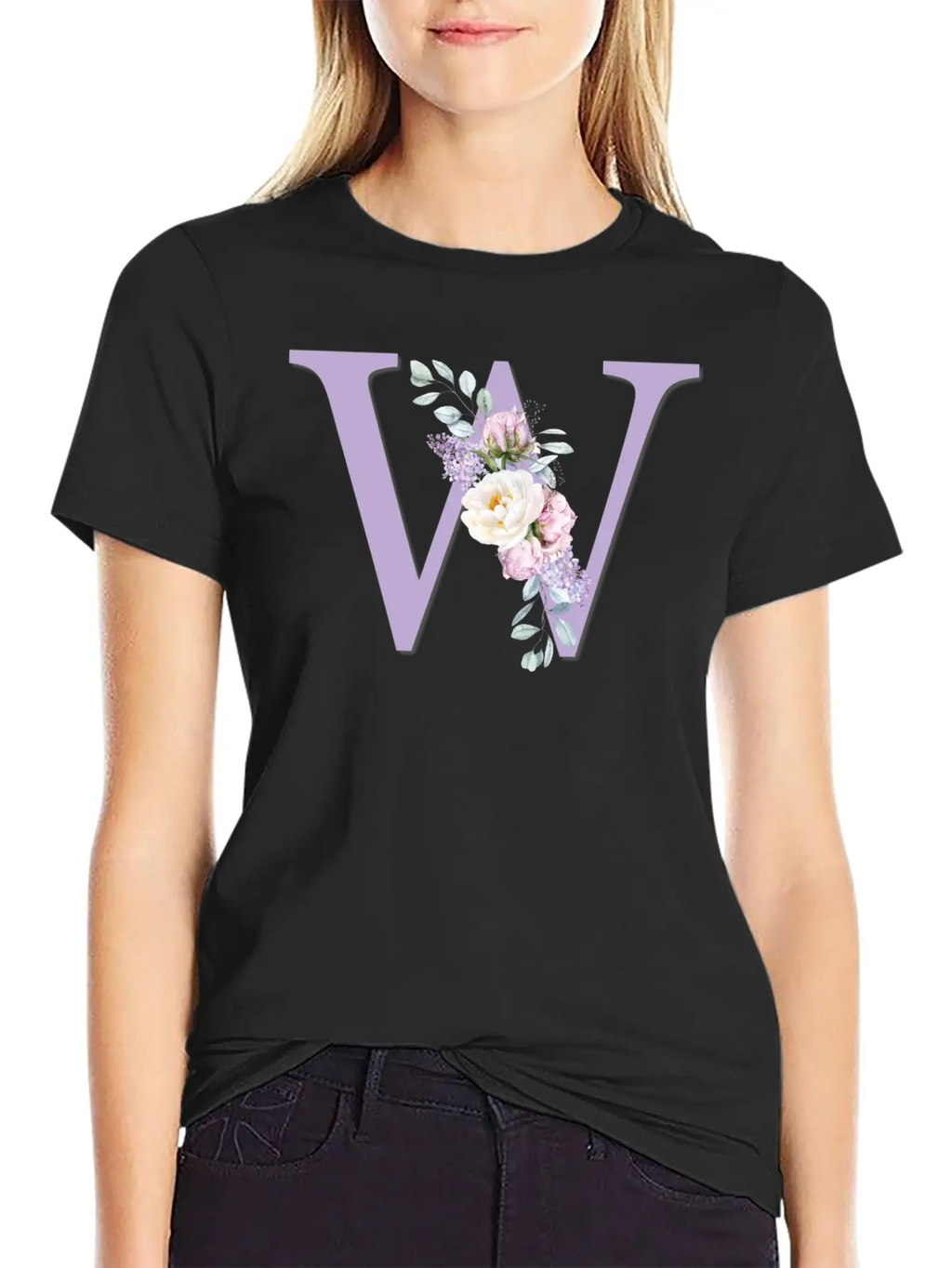 Floral W Classic Cotton Tee – Unisex Comfort For Any Season