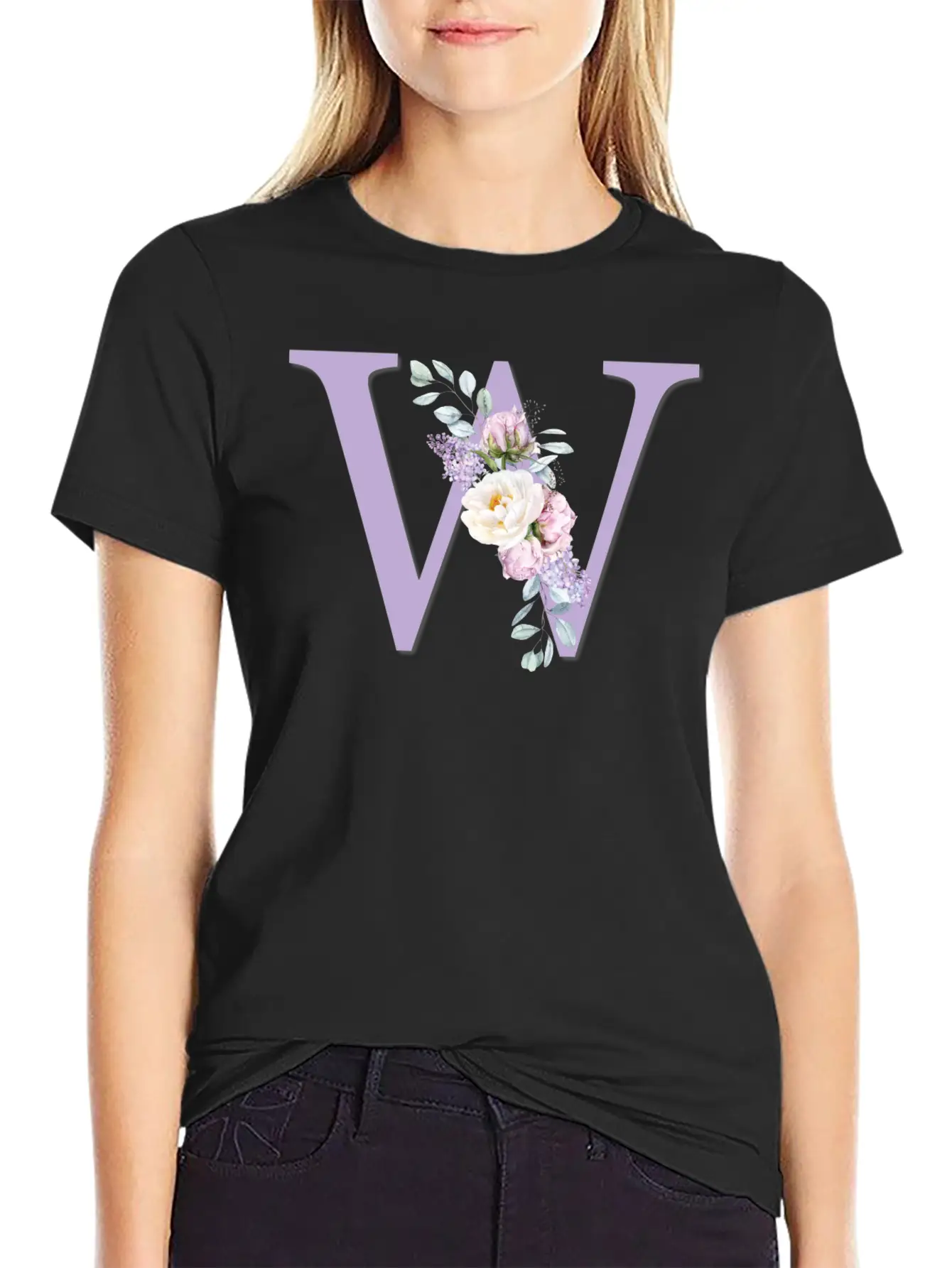Floral W Classic Cotton Tee – Unisex Comfort For Any Season