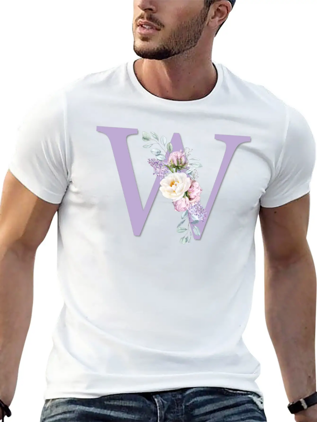 Floral W Classic Cotton Tee – Unisex Comfort For Any Season