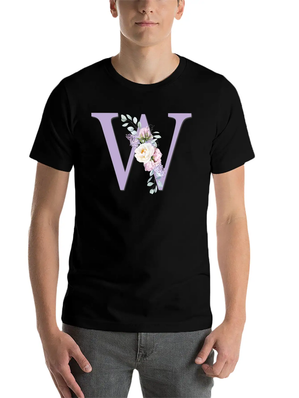 Floral W Classic Cotton Tee – Unisex Comfort For Any Season