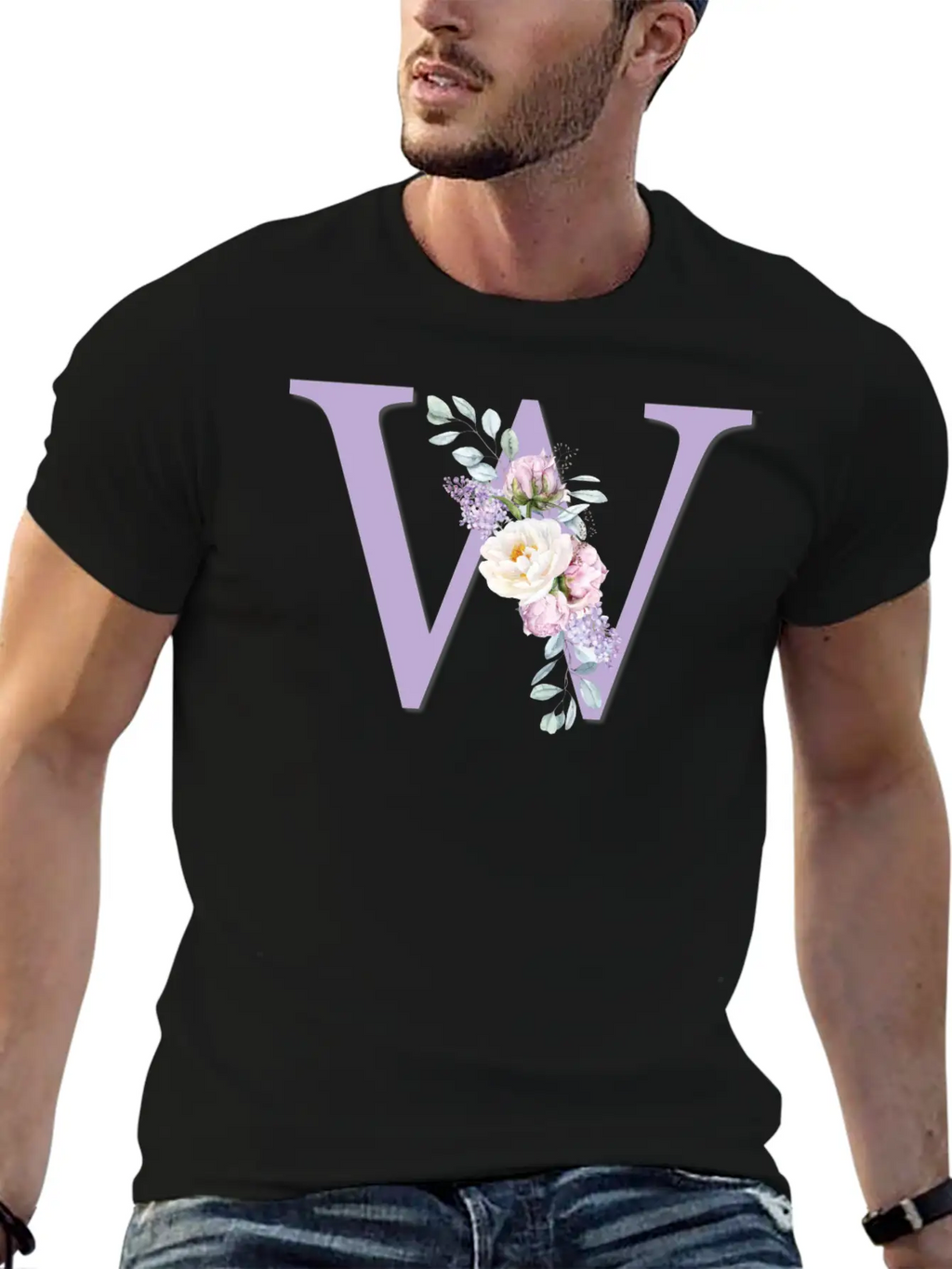 Floral W Classic Cotton Tee – Unisex Comfort For Any Season