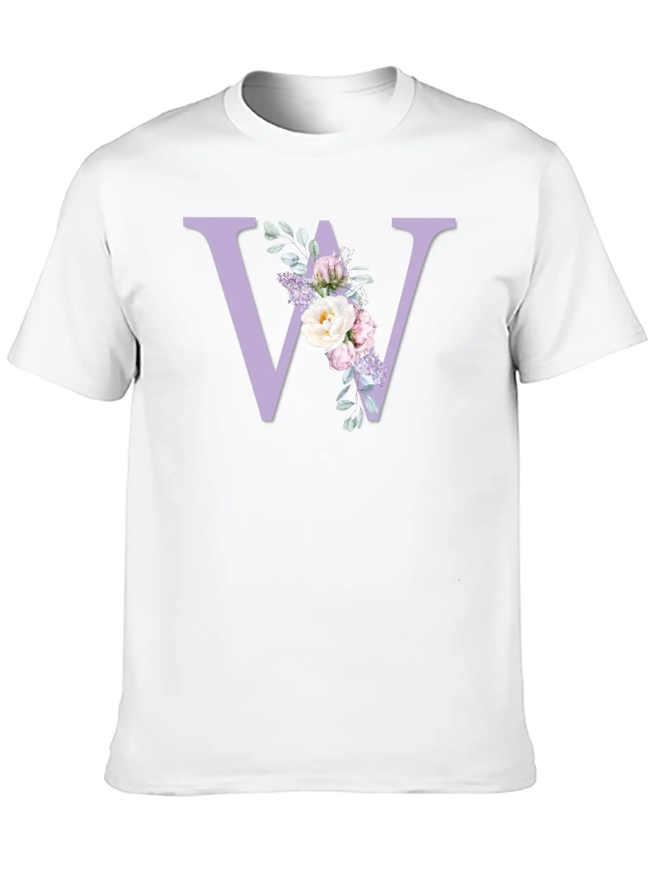 Floral W Classic Cotton Tee – Unisex Comfort For Any Season