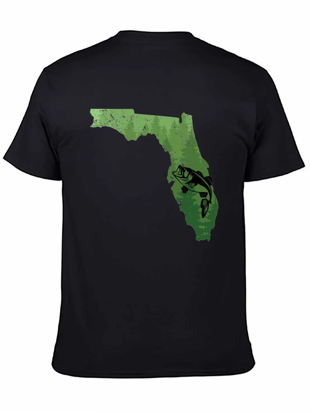Florida Map Bass Fishing Shirt Florida Map Bass Fi Breathable Soft Cotton T-Shirt – Timeless Casual Look