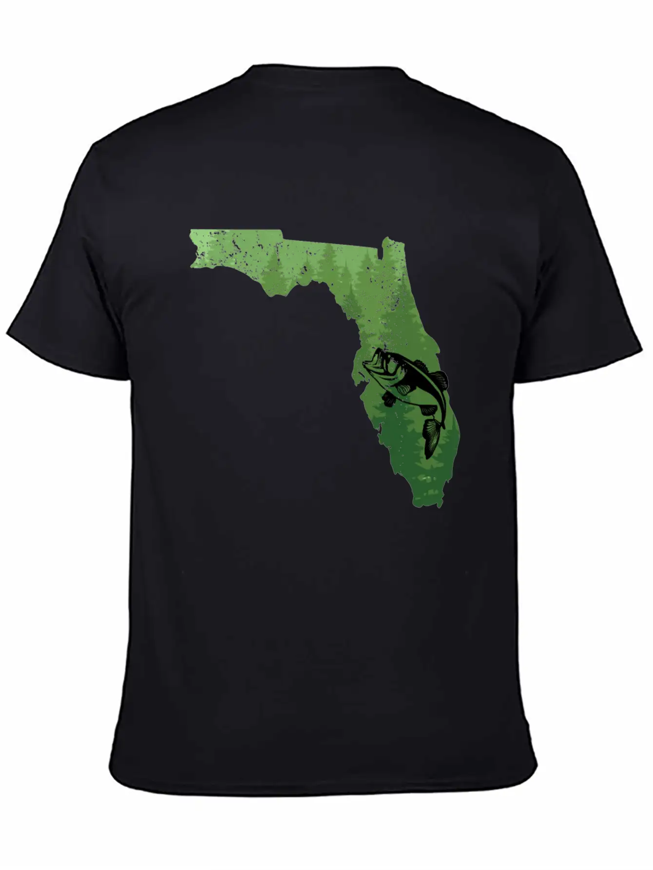 Florida Map Bass Fishing Shirt Florida Map Bass Fi Breathable Soft Cotton T-Shirt – Timeless Casual Look