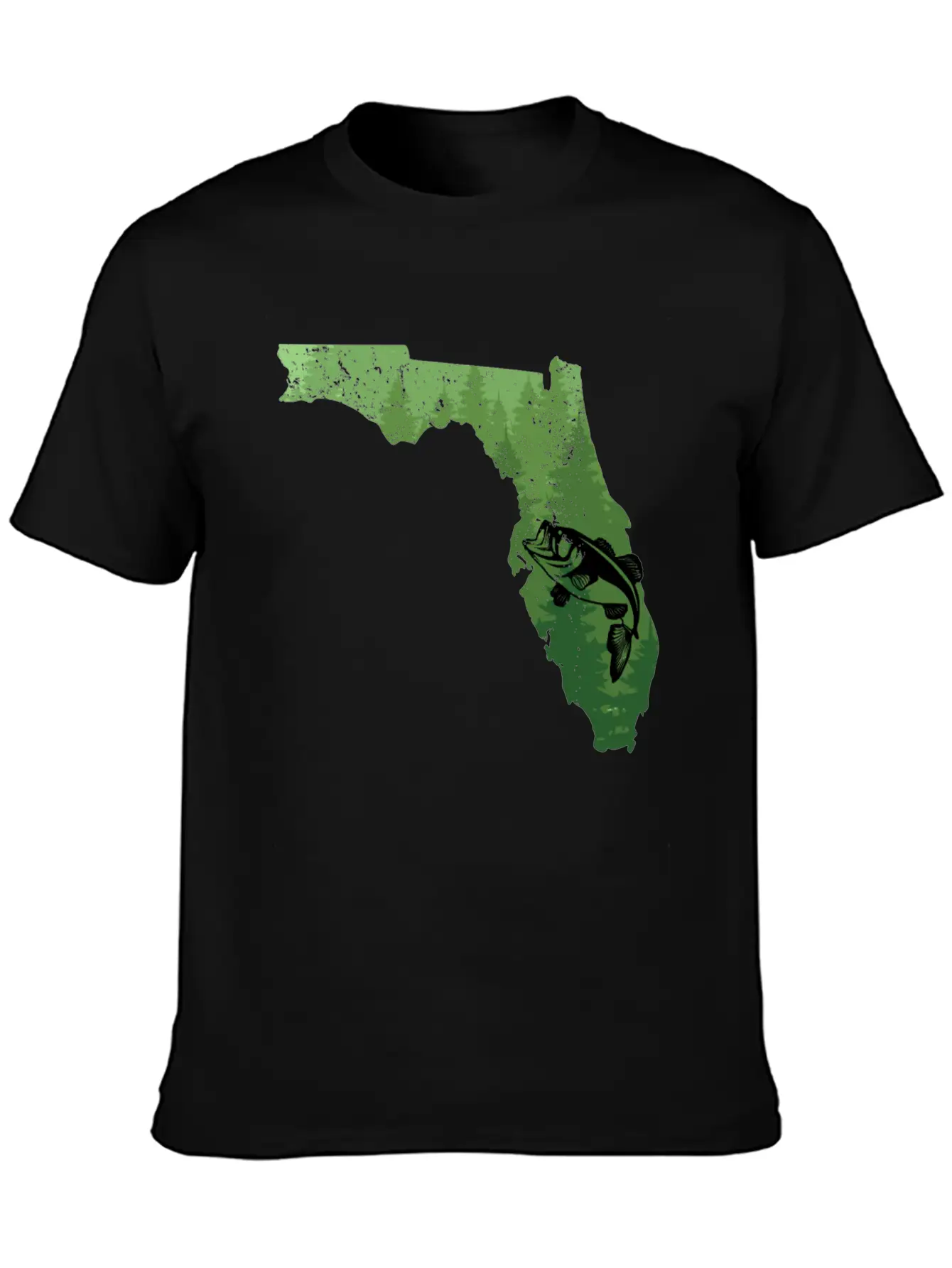 Florida Map Bass Fishing Shirt Florida Map Bass Fi Breathable Soft Cotton T-Shirt – Timeless Casual Look