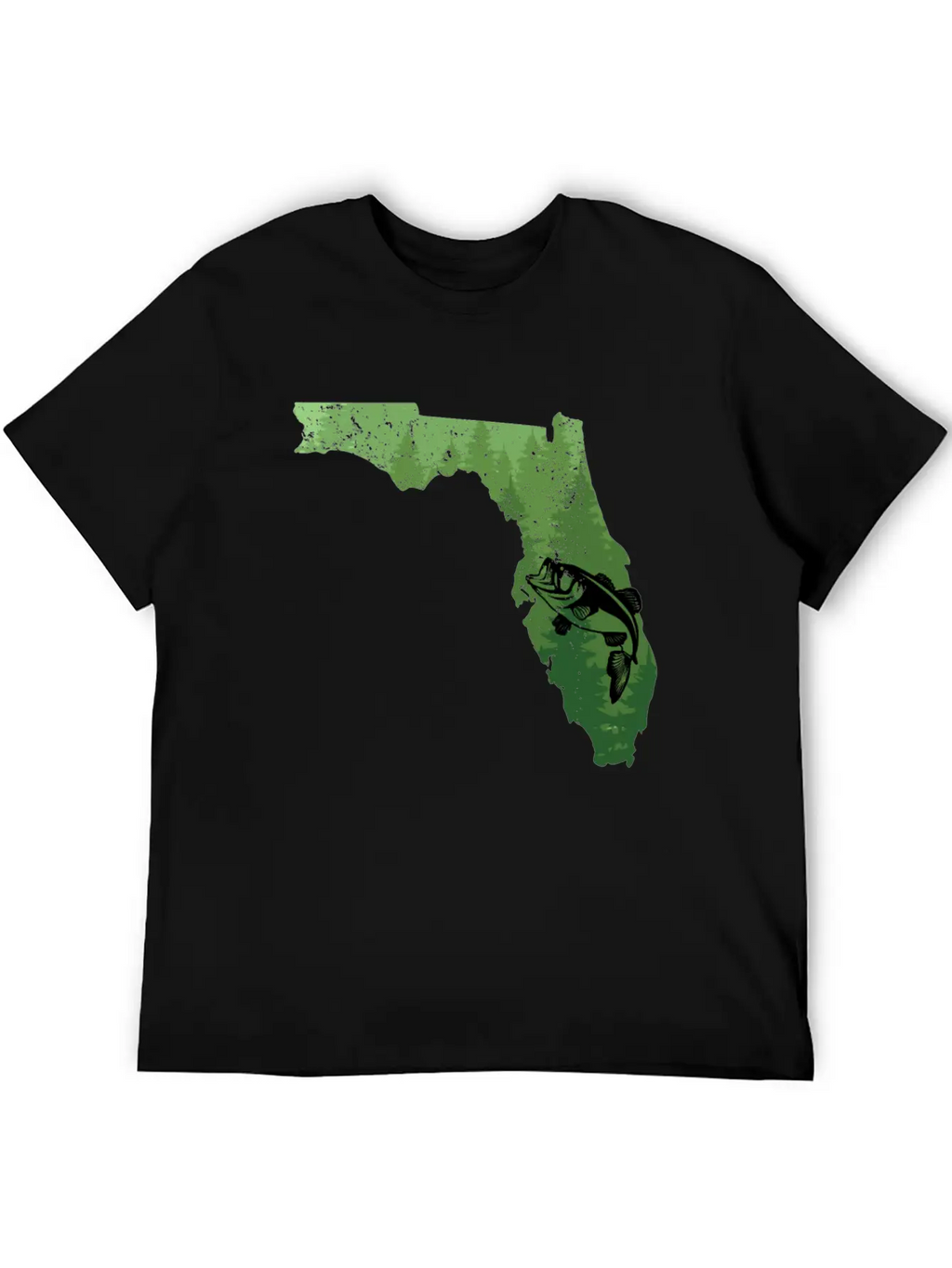 Florida Map Bass Fishing Shirt Florida Map Bass Fi Breathable Soft Cotton T-Shirt – Timeless Casual Look
