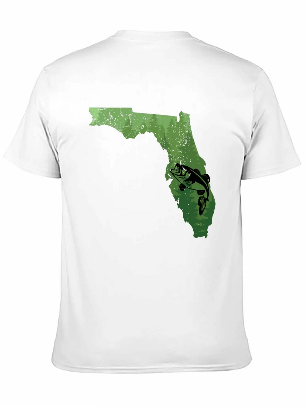 Florida Map Bass Fishing Shirt Florida Map Bass Fi Breathable Soft Cotton T-Shirt – Timeless Casual Look