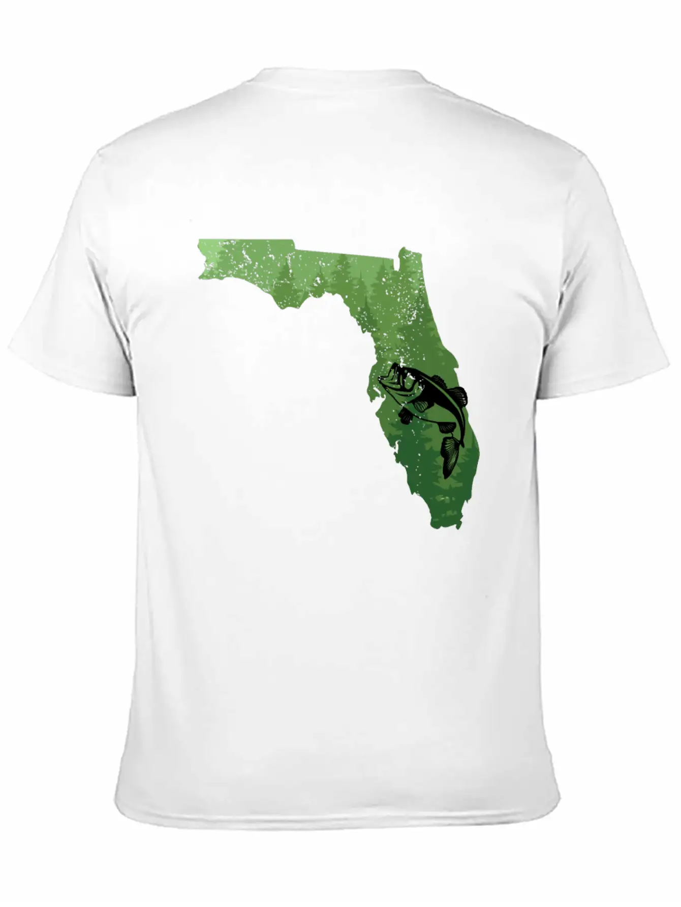 Florida Map Bass Fishing Shirt Florida Map Bass Fi Breathable Soft Cotton T-Shirt – Timeless Casual Look