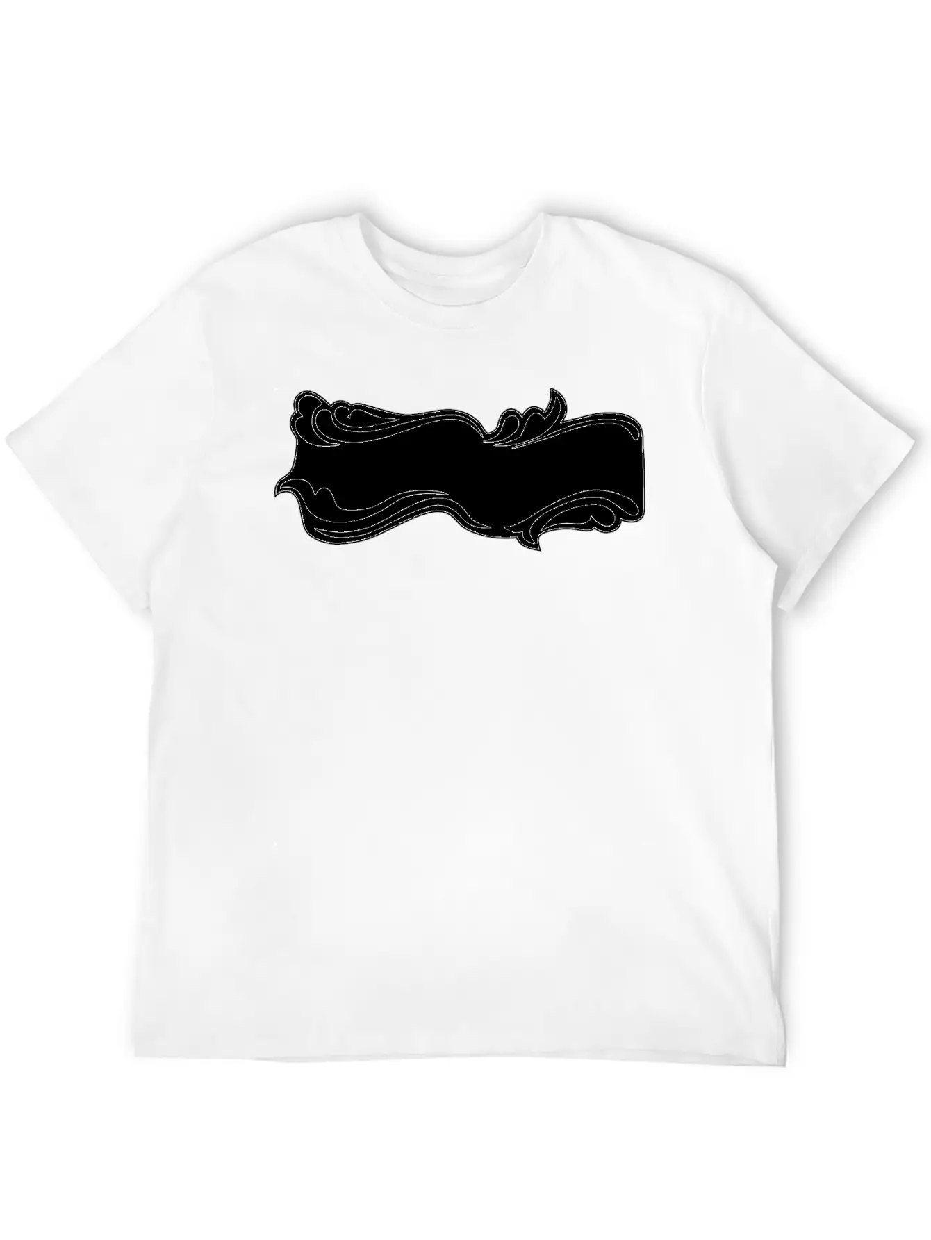 Flourish Sign Black And White Relaxed Everyday Tee – Lightweight And Durable Cotton