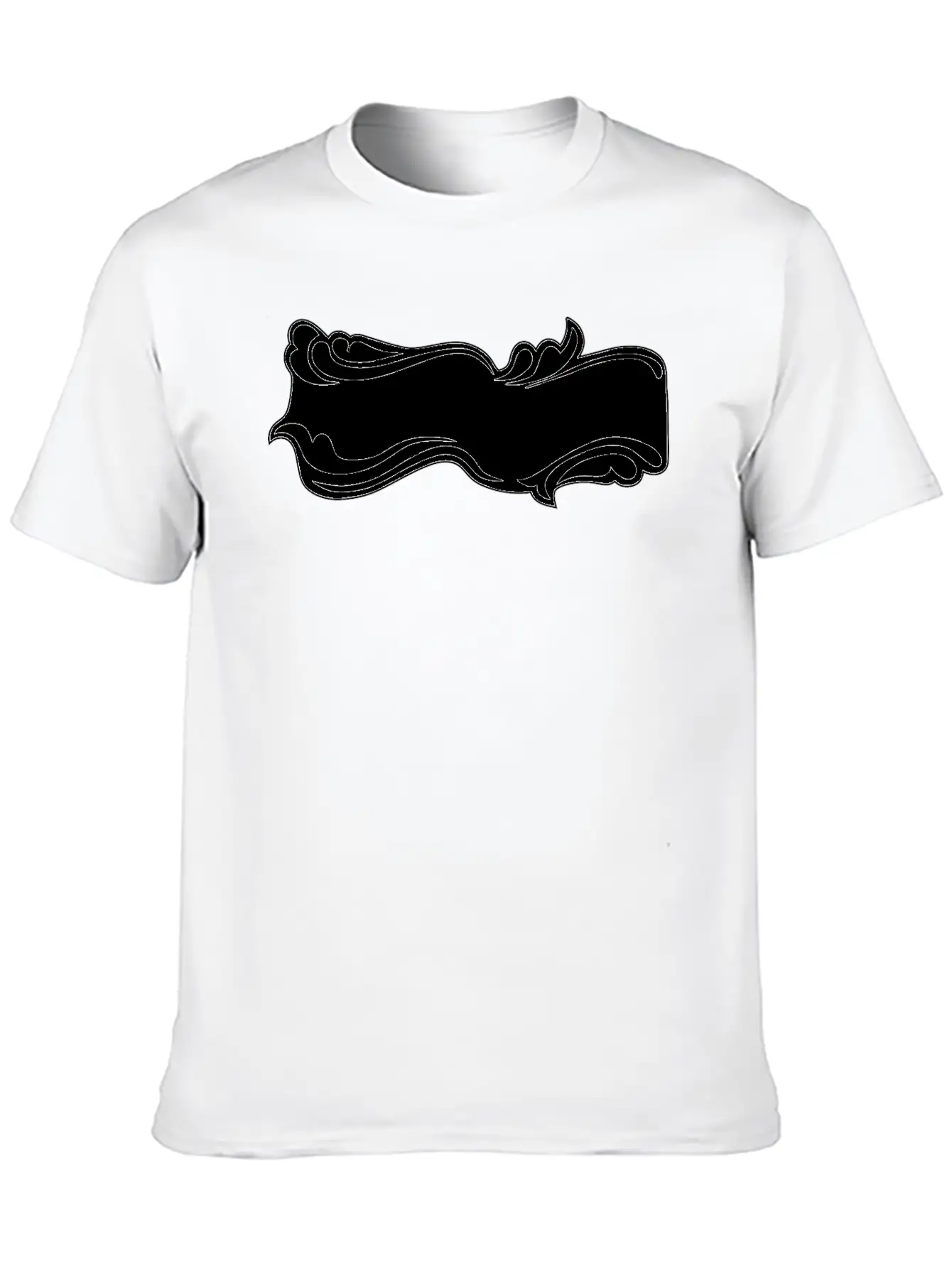 Flourish Sign Black And White Relaxed Everyday Tee – Lightweight And Durable Cotton