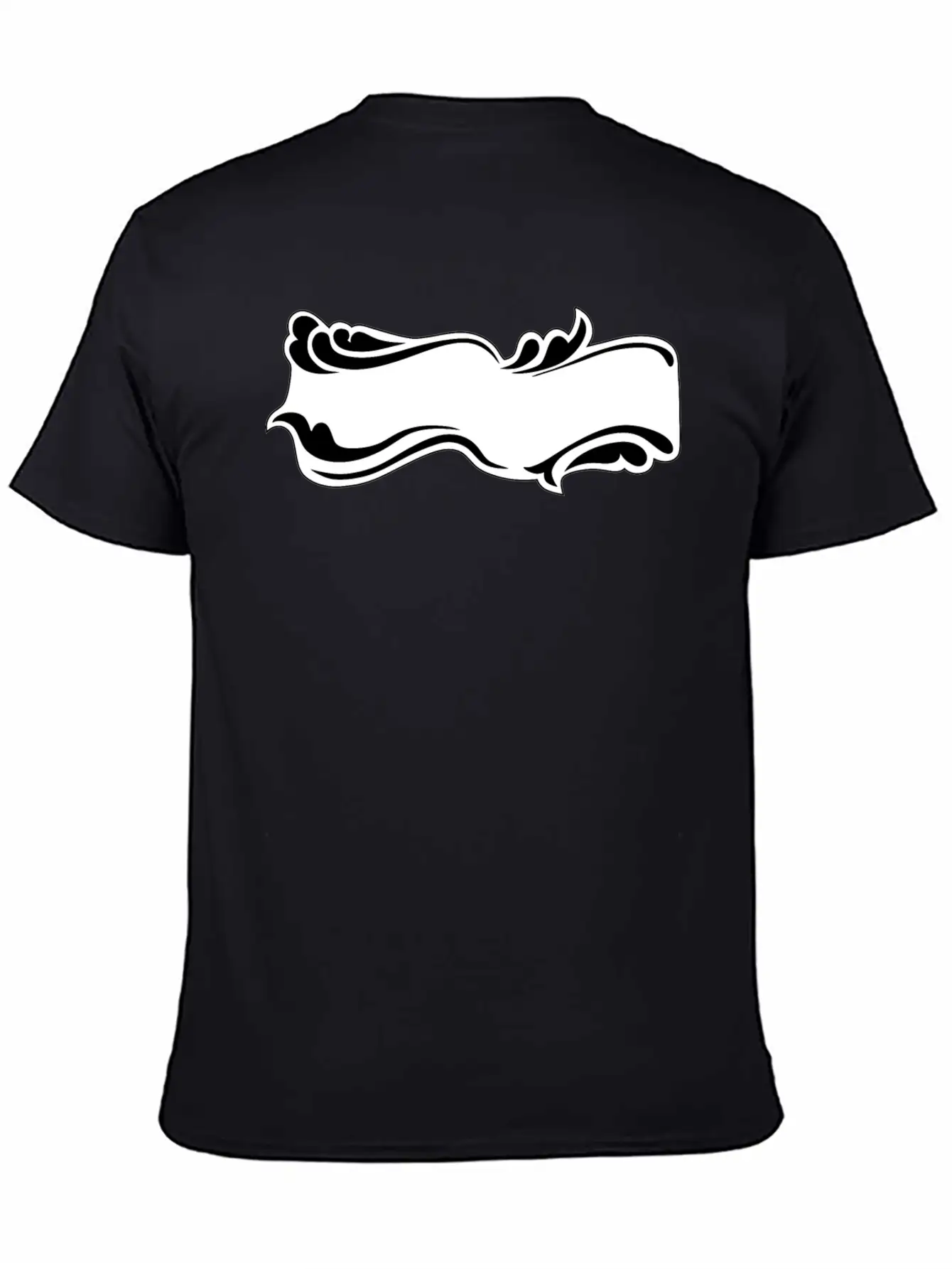 Flourish Sign Black And White Relaxed Everyday Tee – Lightweight And Durable Cotton