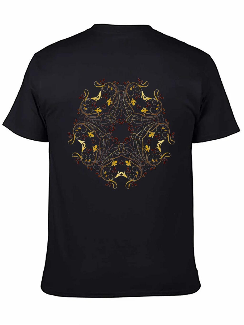 Flourishy Floral Design 5 Basic Graphic T-Shirt – Daily Comfort In Soft Cotton