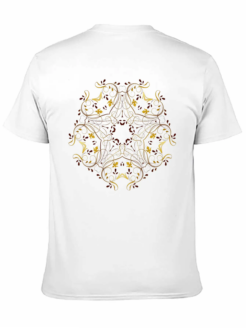 Flourishy Floral Design 5 Basic Graphic T-Shirt – Daily Comfort In Soft Cotton