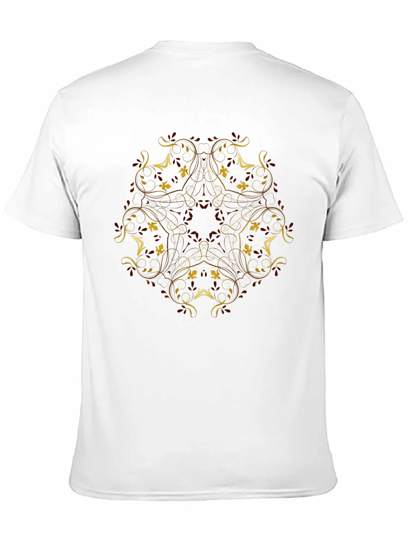 Flourishy Floral Design 5 Basic Graphic T-Shirt – Daily Comfort In Soft Cotton