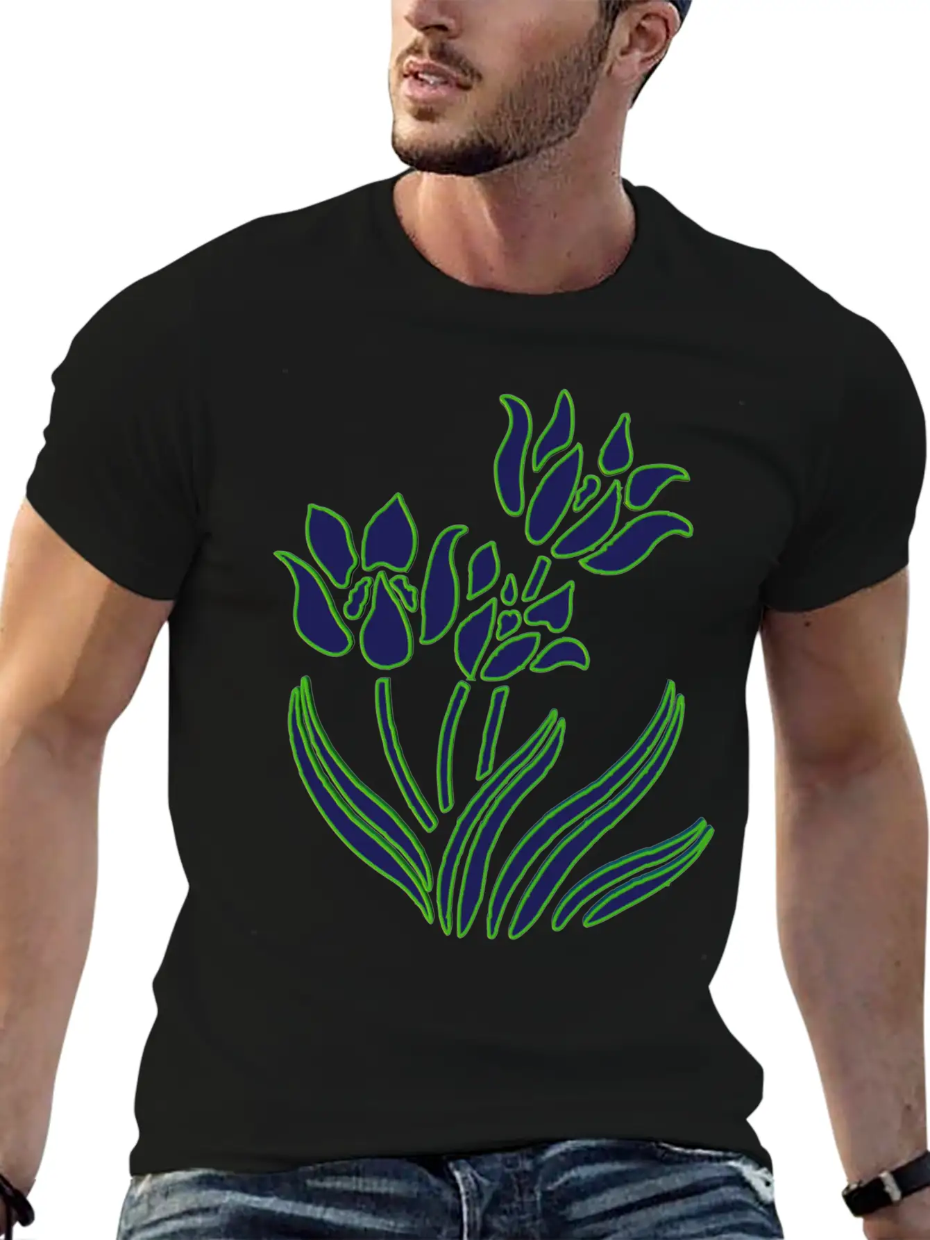 Flower 3D Plants & Nature Breathable Graphic T-Shirt – Perfect For Casual Days