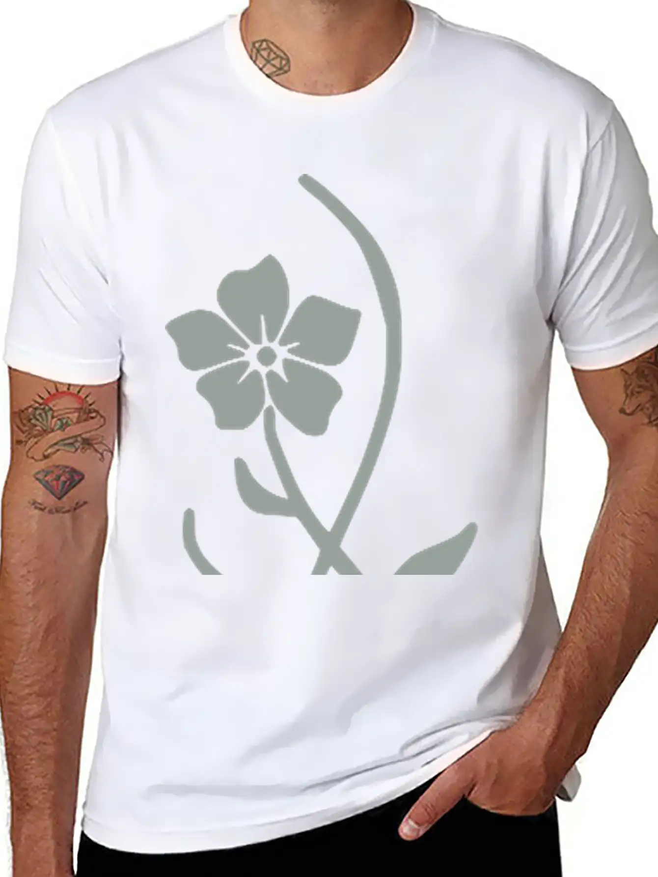 Flower 9_ Breathable Graphic T-Shirt – Perfect For Casual Days