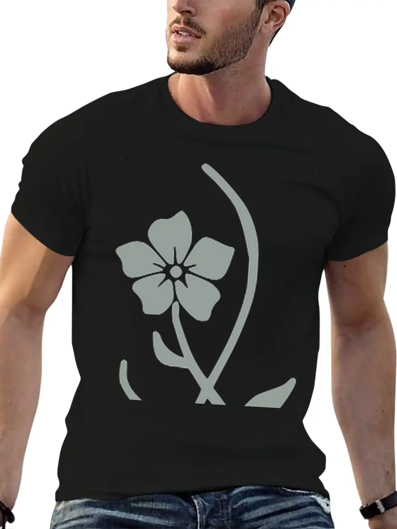 Flower 9_ Breathable Graphic T-Shirt – Perfect For Casual Days