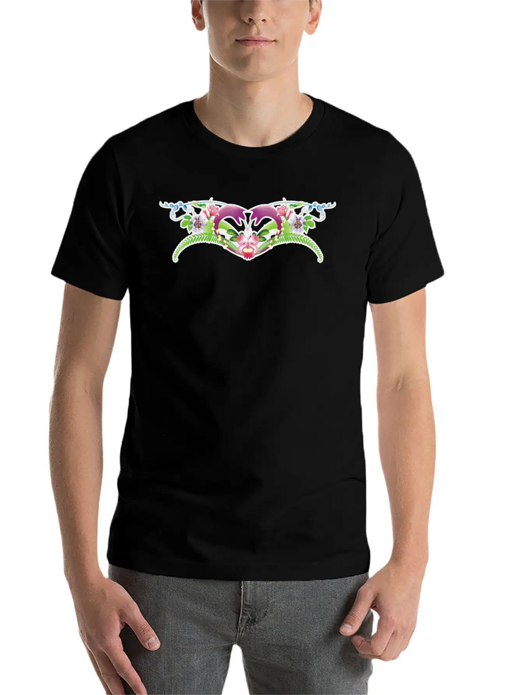 Flower Bib Stylish Everyday T-Shirt – Unisex Basic Cotton Tee