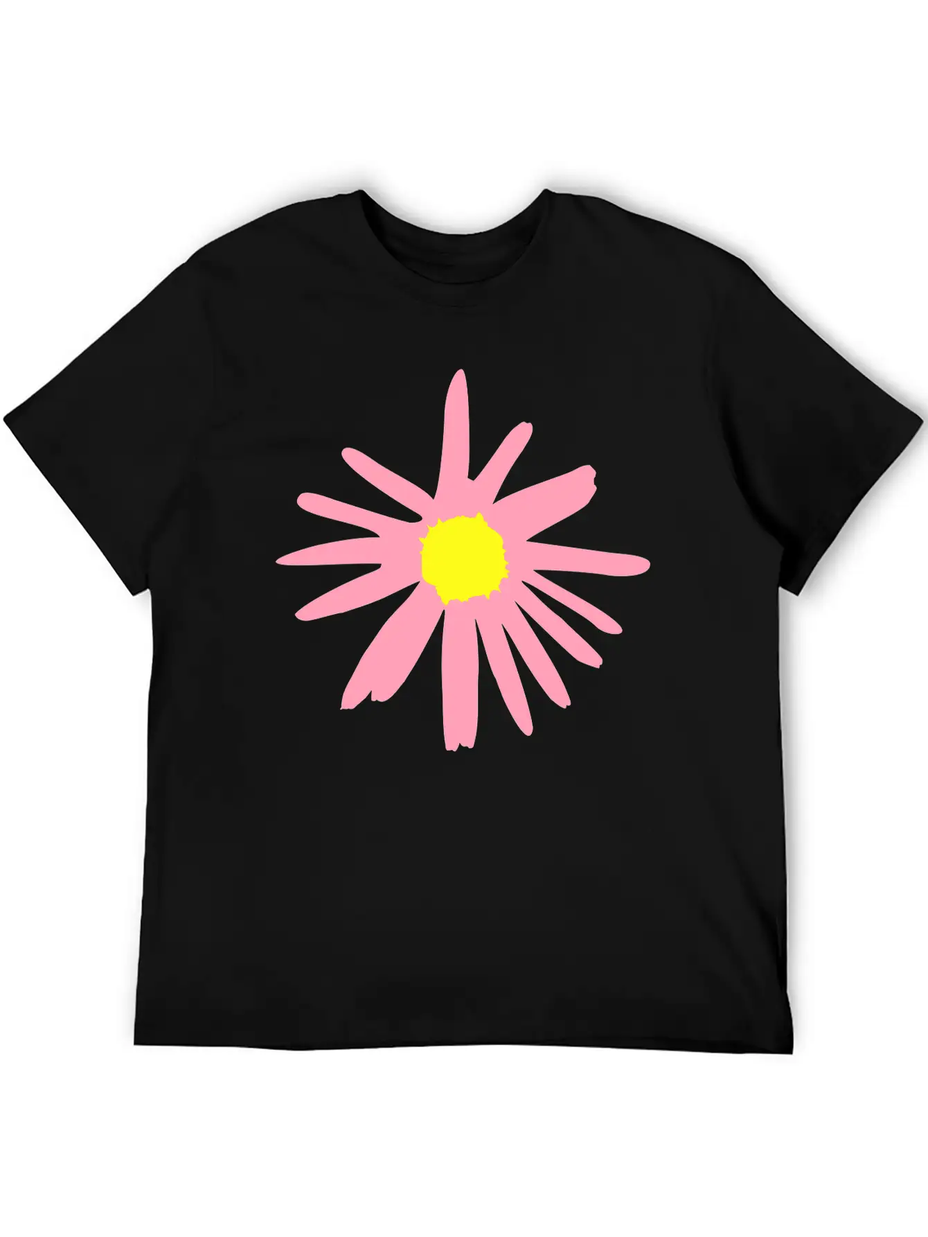 Flower, Daisy Breathable Soft Cotton T-Shirt – Timeless Casual Look