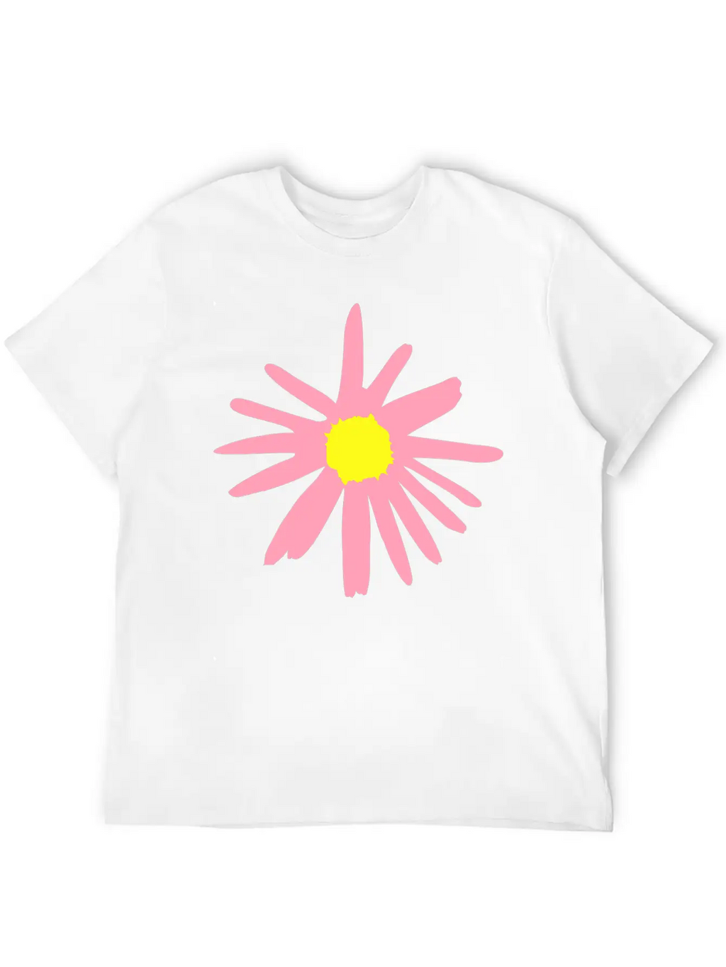Flower, Daisy Breathable Soft Cotton T-Shirt – Timeless Casual Look