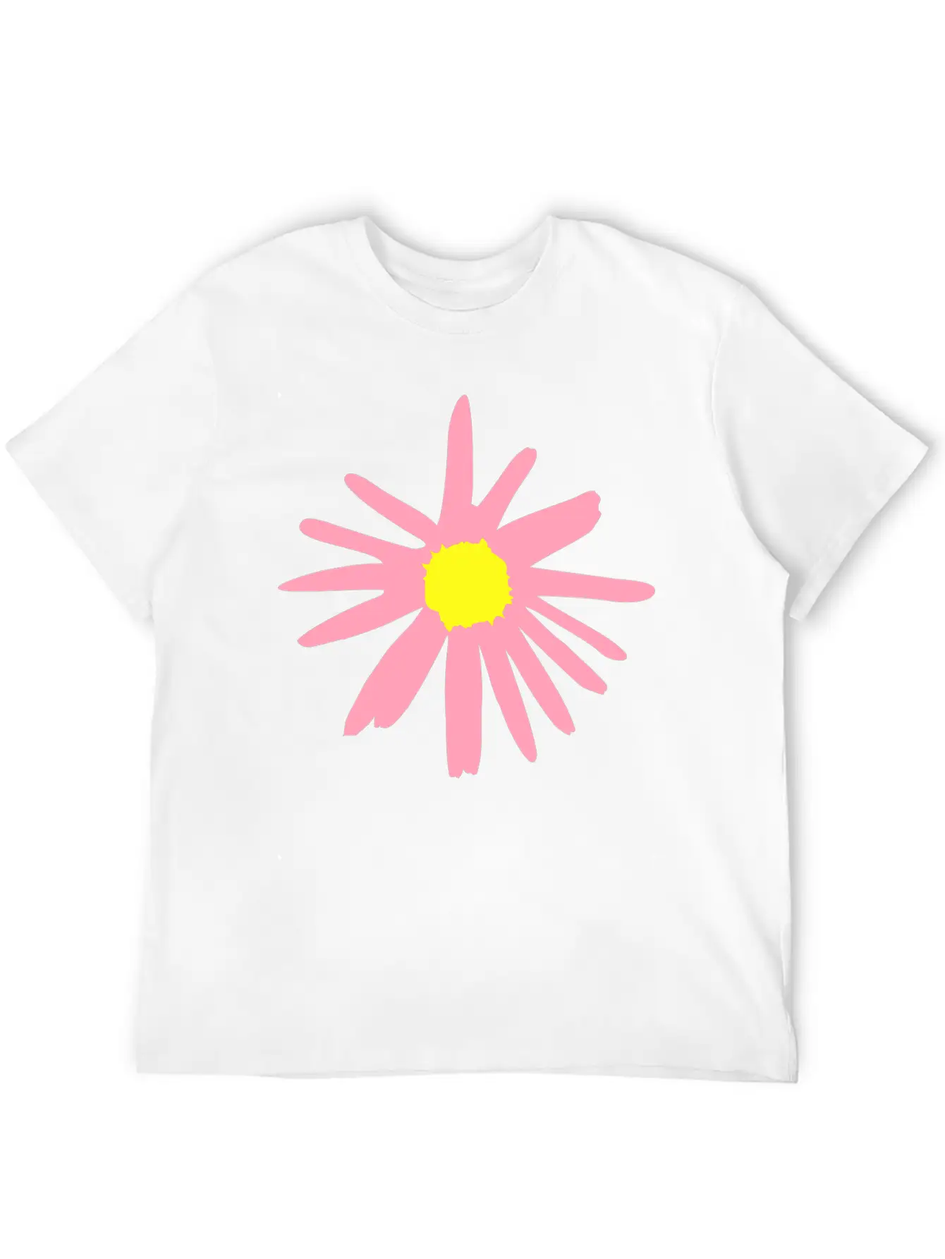 Flower, Daisy Breathable Soft Cotton T-Shirt – Timeless Casual Look