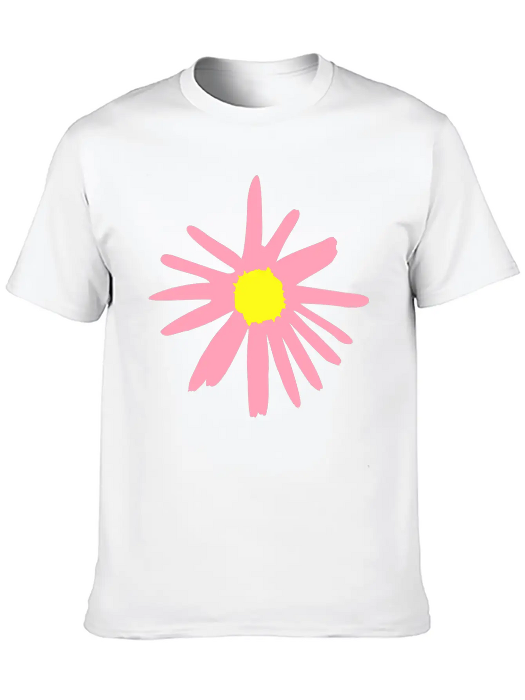 Flower, Daisy Breathable Soft Cotton T-Shirt – Timeless Casual Look