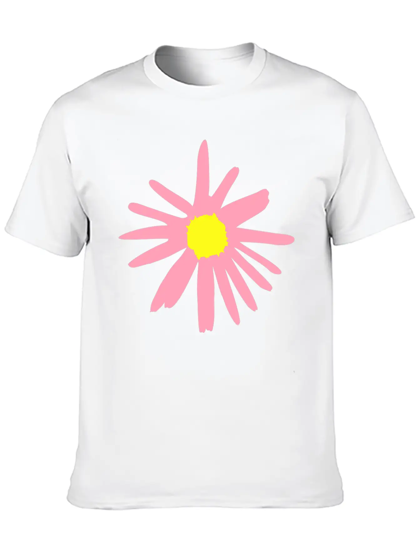 Flower, Daisy Breathable Soft Cotton T-Shirt – Timeless Casual Look