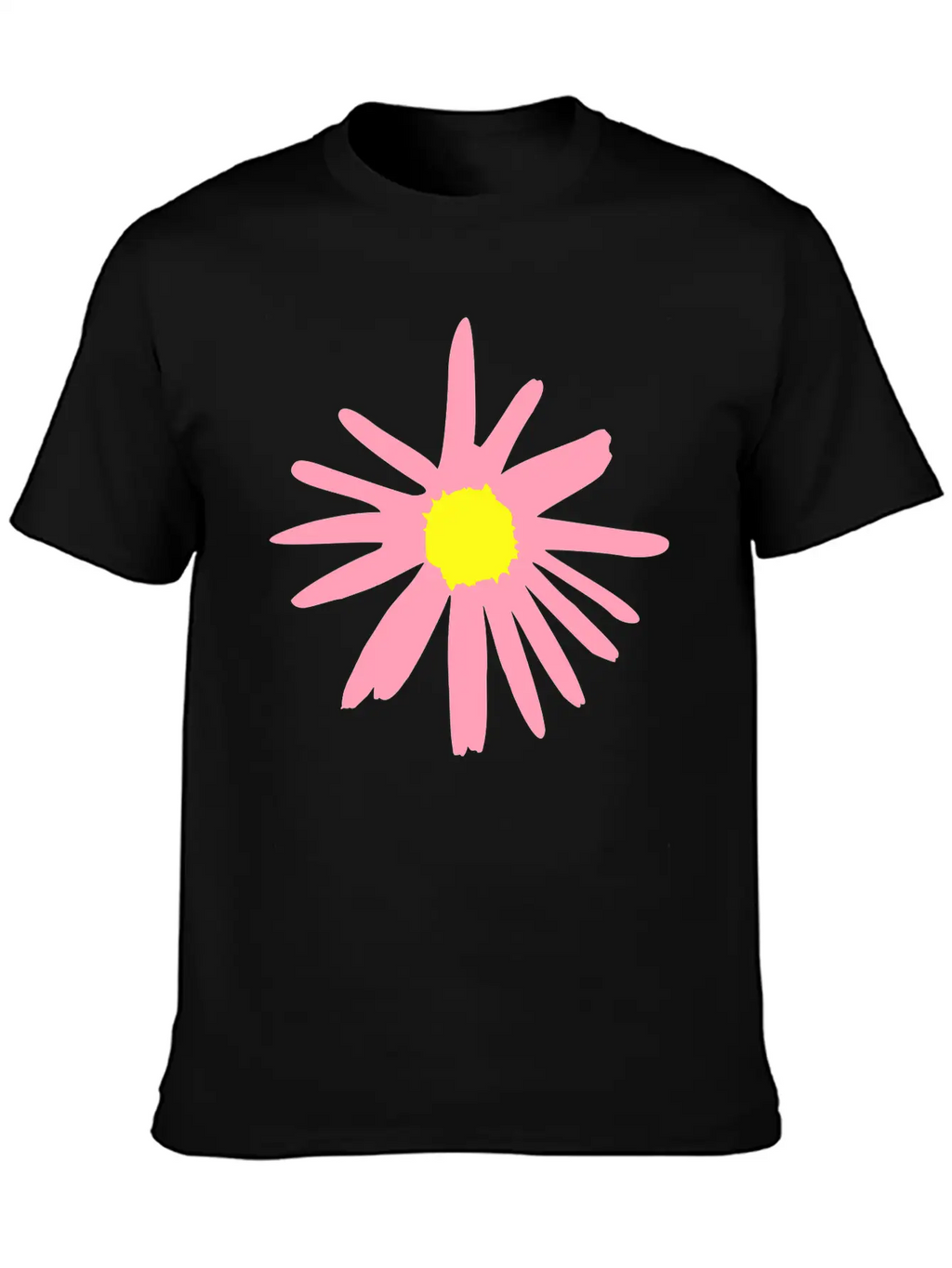 Flower, Daisy Breathable Soft Cotton T-Shirt – Timeless Casual Look