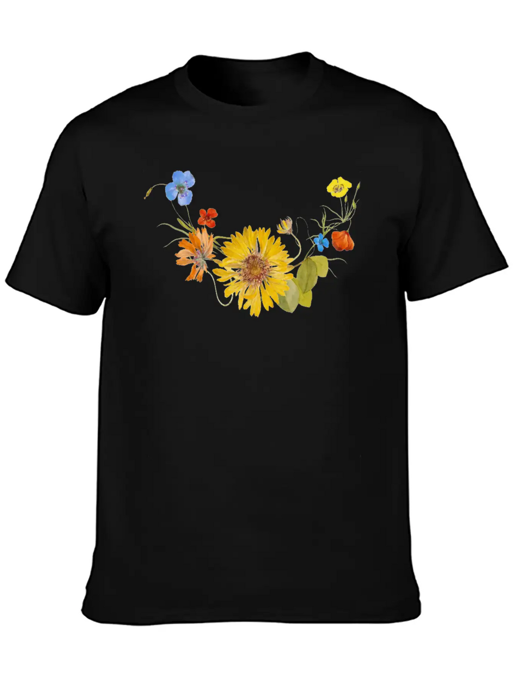 Flower Stylish Everyday T-Shirt – Unisex Basic Cotton Tee