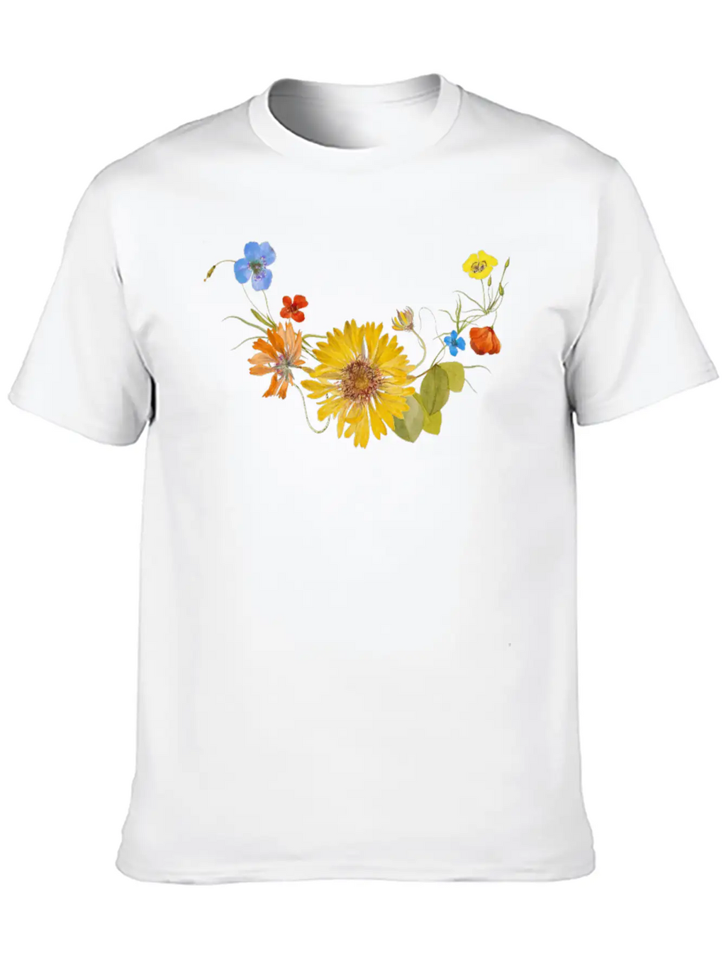 Flower Stylish Everyday T-Shirt – Unisex Basic Cotton Tee